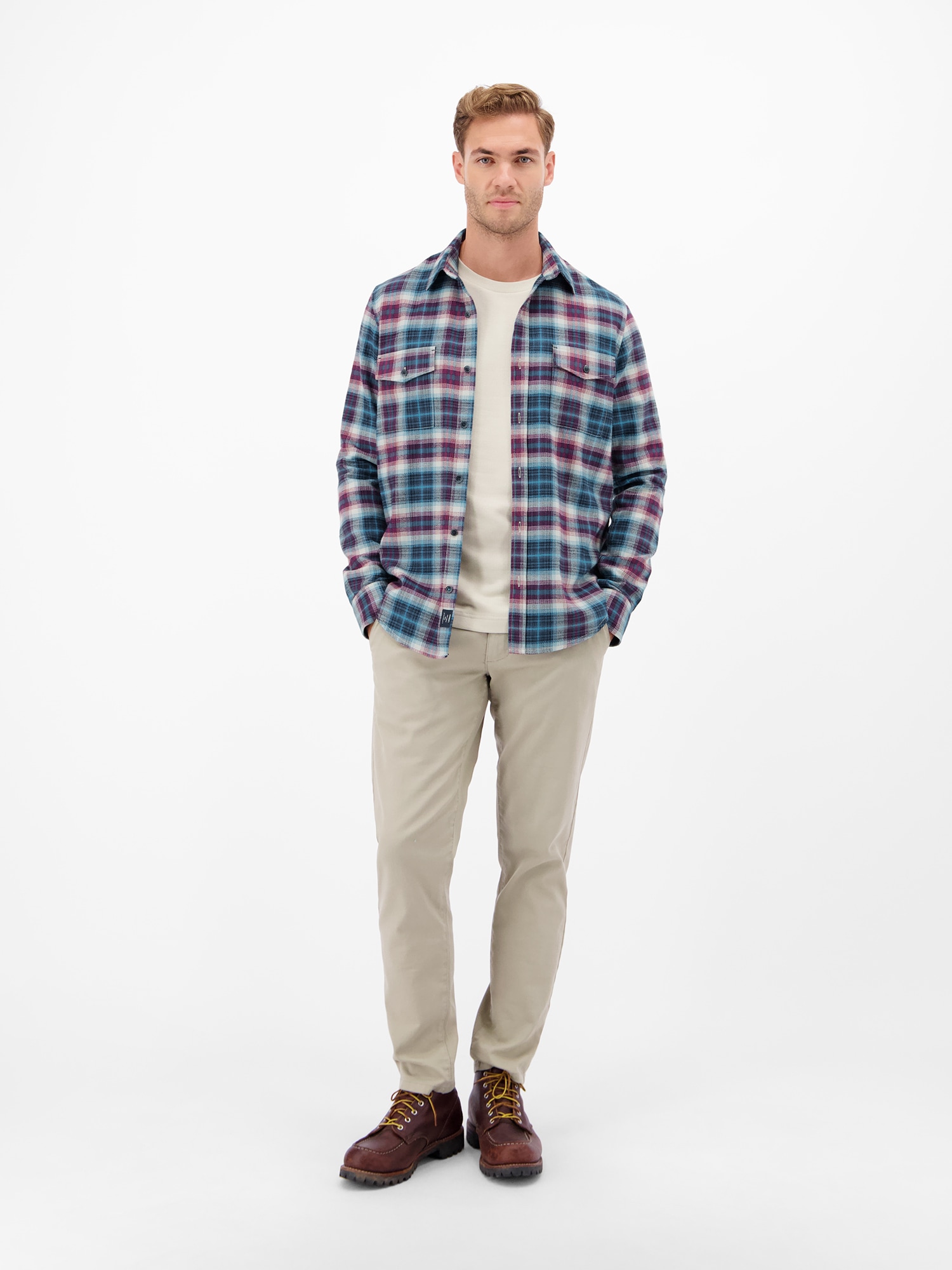 LERROS Karohemd »LERROS Casual Flanellhemd - weicher Twill, starker Style«