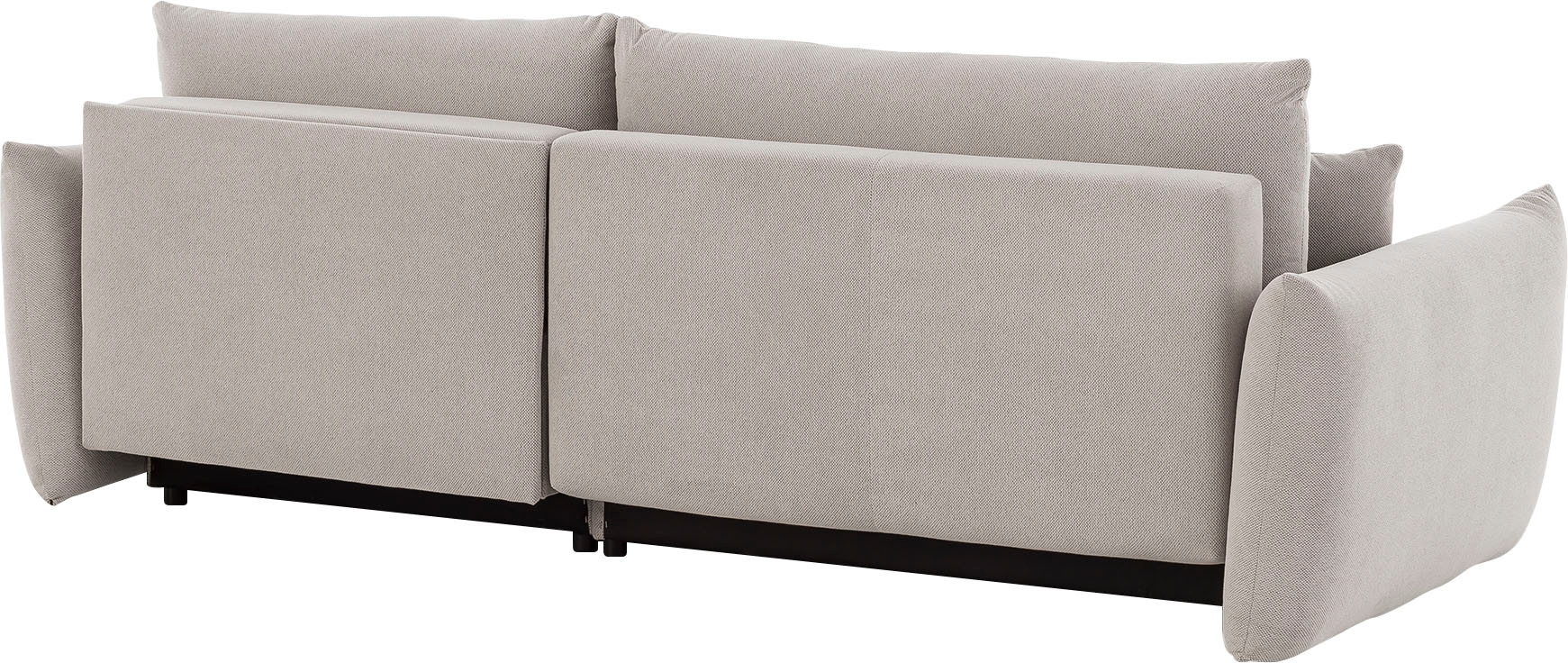 INOSIGN Ecksofa »MAVAS Schlafsofa mit Bettkasten, L-Form,« ca.257/127cm (Liegefläche 212/145 cm), Cord, Chenille, Struktur