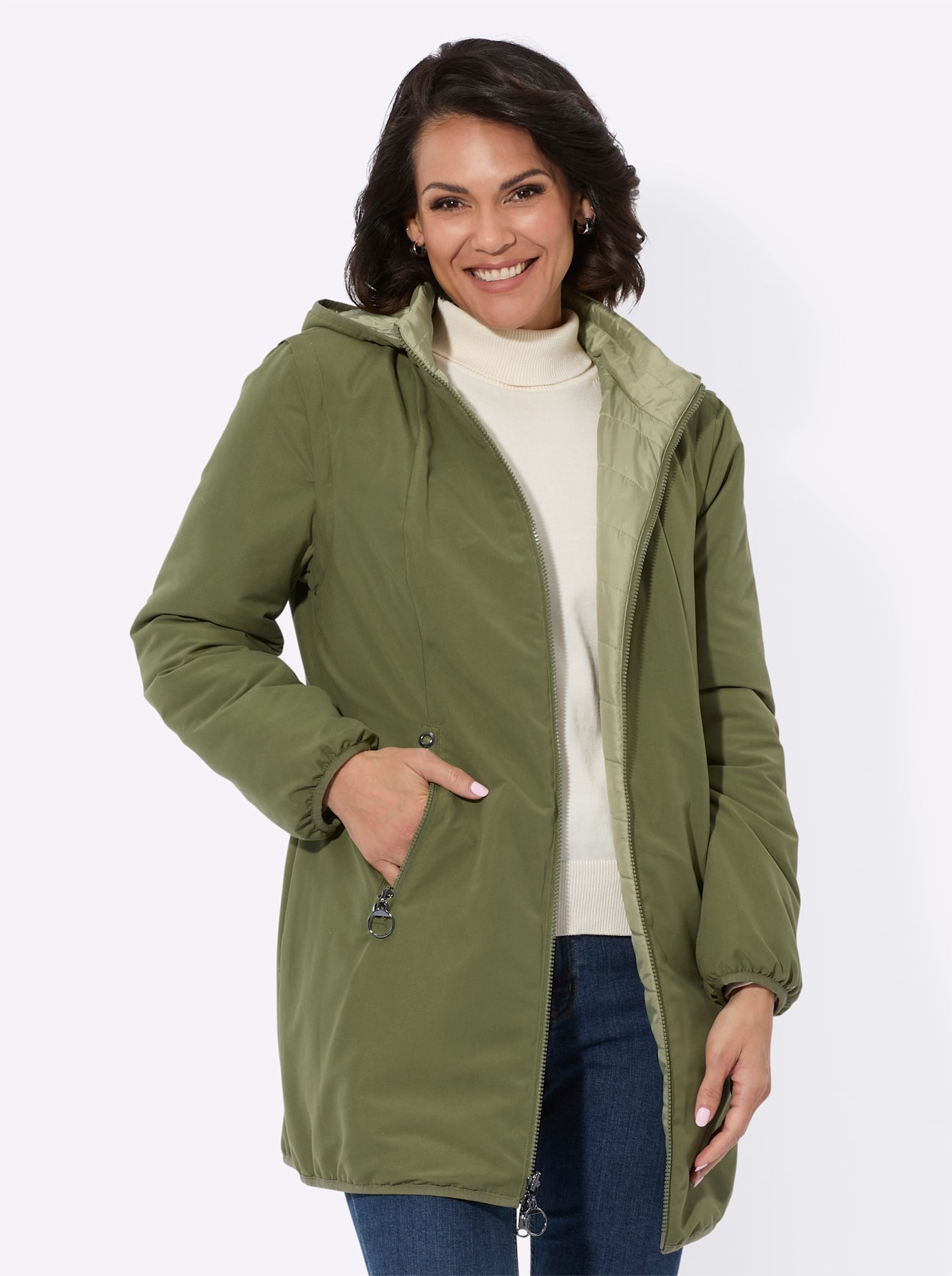 Casual Looks Wendejacke, mit Kapuze