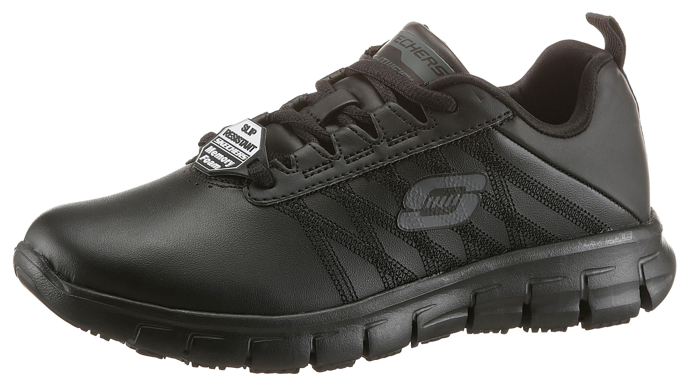 Skechers Berufsschuh »Sure Track Erath Schnürschuh«, Schnürschuh für Gastronomie,Pflege mit rutschhemmender Laufsohle