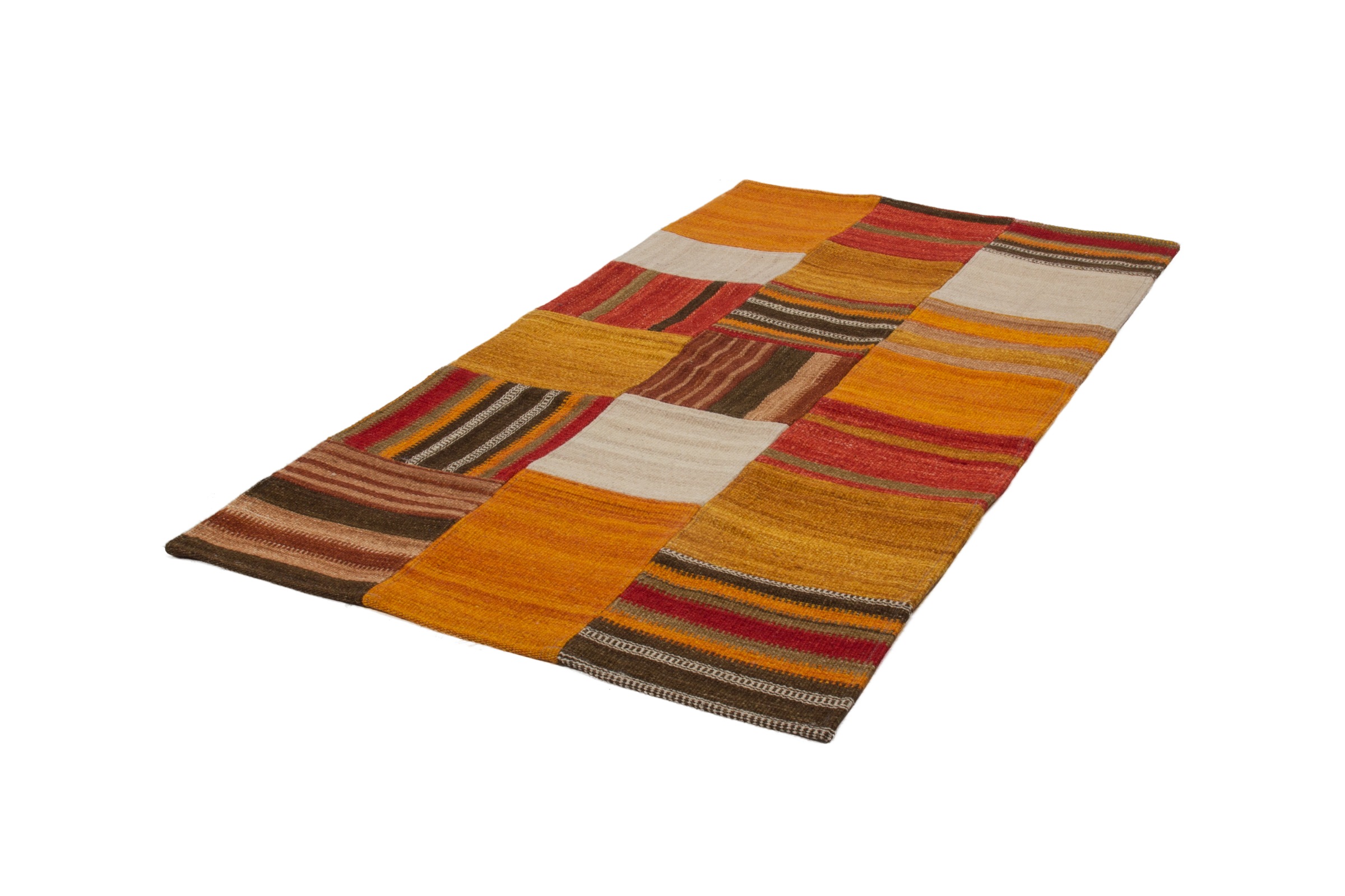Kayoom Teppich »Radical 210«, rechteckig, 15 mm Höhe, Handgewebter Jacquard-Kilim, hochwertige Materialmischung