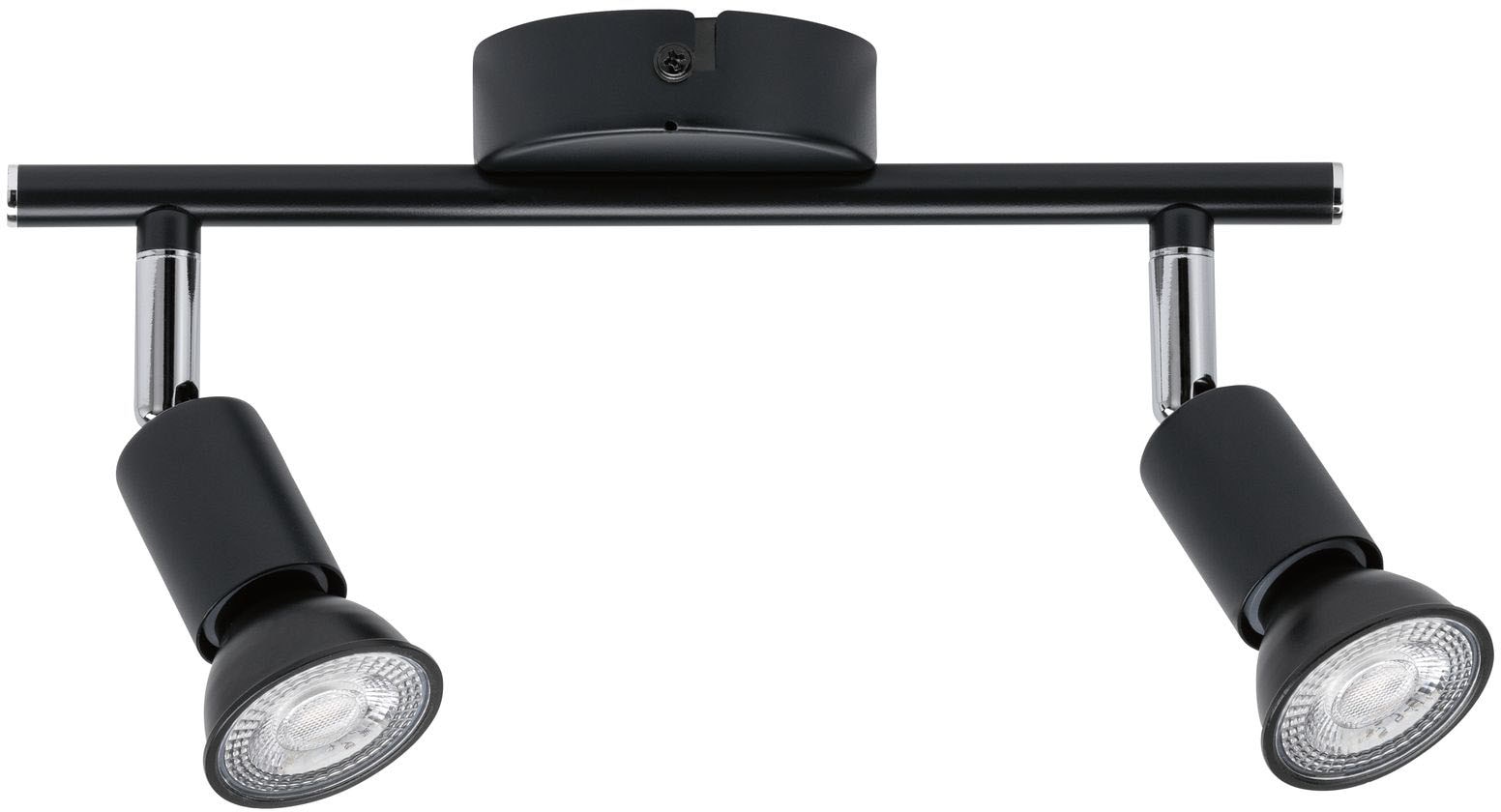 Paulmann Deckenleuchte »Carolina«, 2 flammig, Leuchtmittel GU10 | ohne Leuchtmittel, Spotlight IP44 max. 2x10W Chrom 230V Metall, GU 10