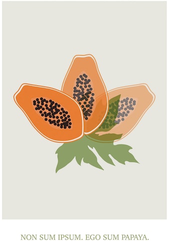 Komar Wandbild »Cultivated Papaya«, (1 St.), Deutsches Premium-Poster Fotopapier mit... kaufen
