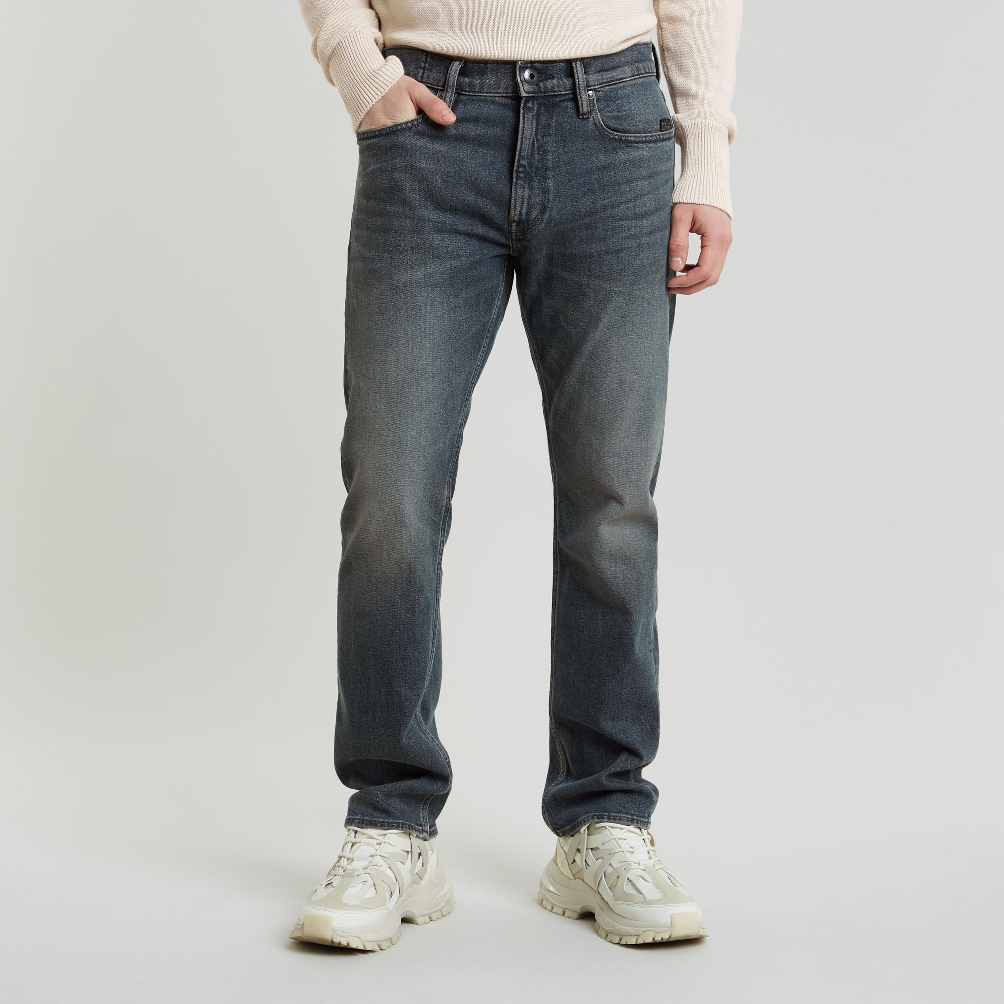 G-STAR Straight-Jeans »Mosa Straight«, mit hellen Nähten