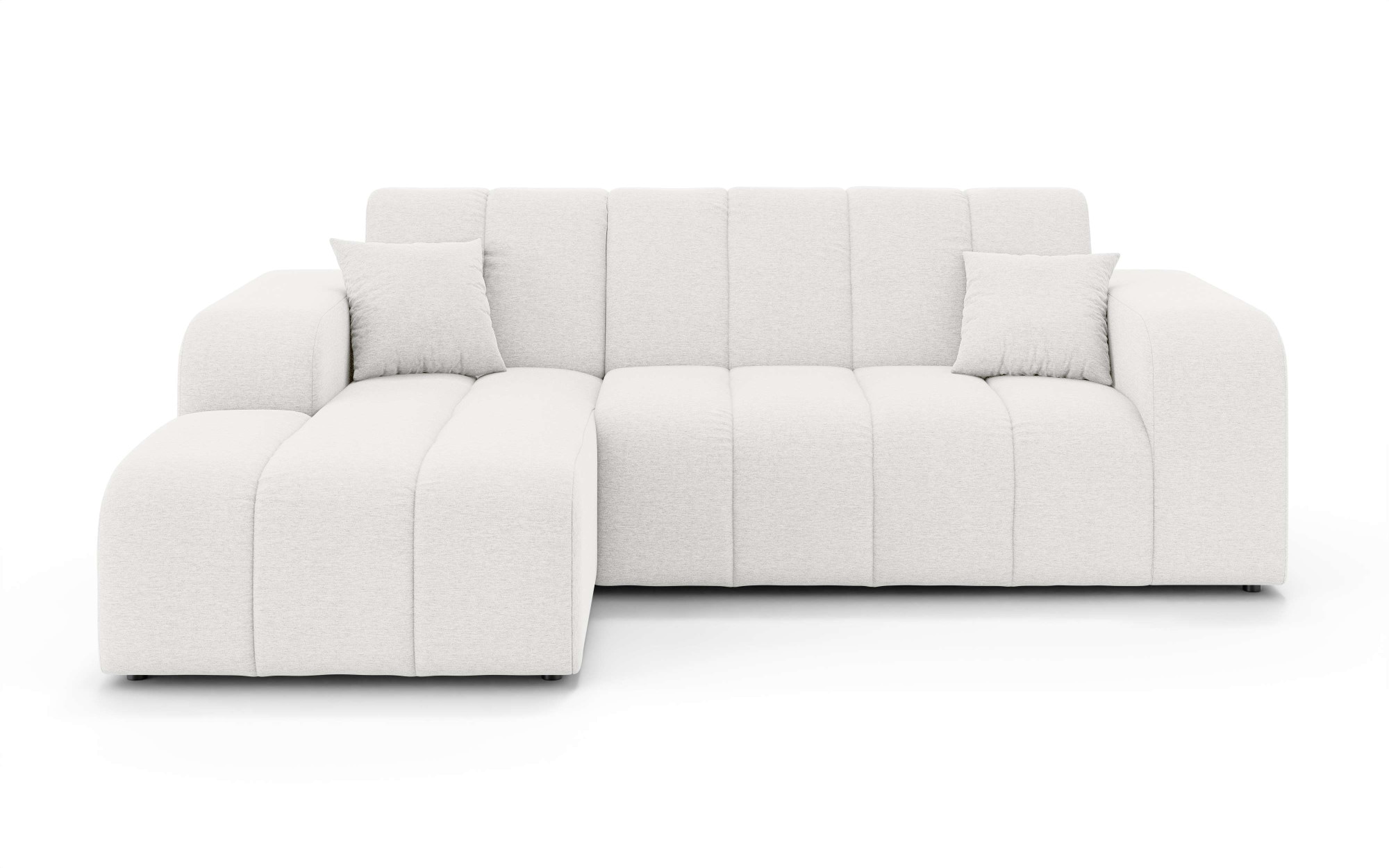 OTTO home Ecksofa »CASSY L-Form, Schlafsofa mit Bettkasten, Maße B/T/H: 245/165/88 cm« mit 2 Rückenkissen, Recamiere rechts oder links bestellbar