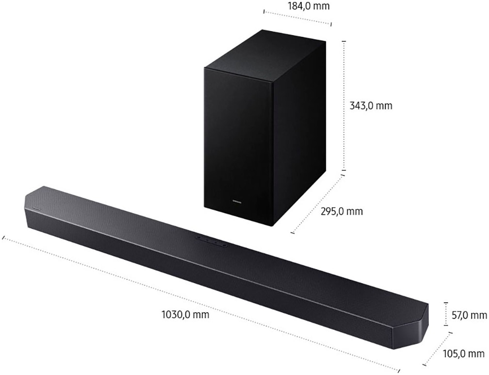 Samsung Soundbar »HW-Q610GF Q-Soundbar«, 3.1.2-Kanal Surround System, Dolby Atmos I DTS:X, Adaptive Sound