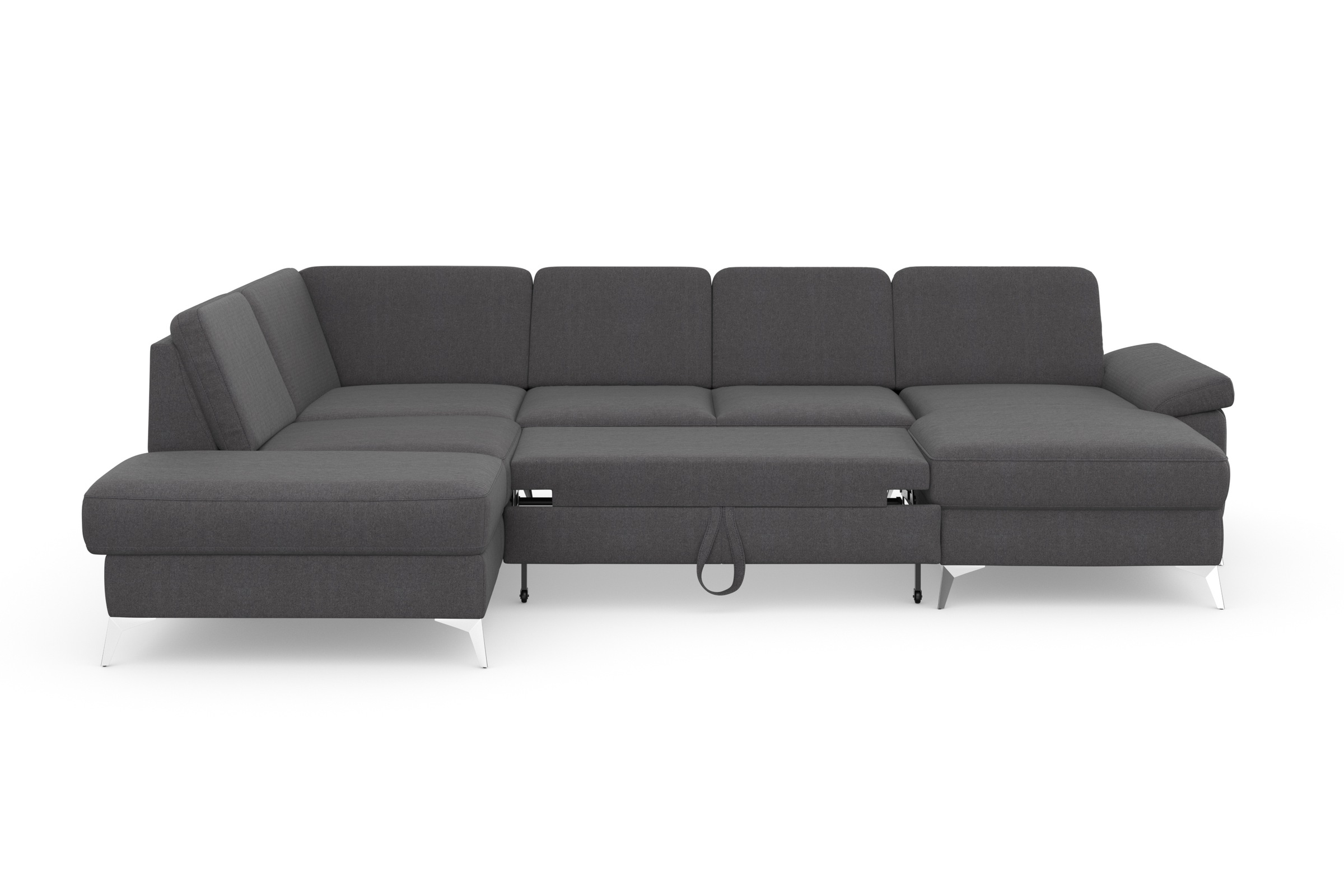 sit&more Wohnlandschaft »Padua U-Form«, inklusive Sitztiefenverstellung, Armteilfunktion und Federkern