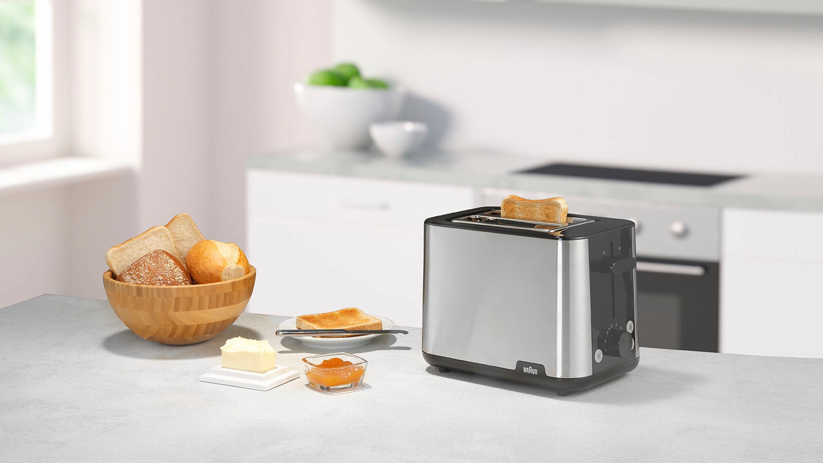 »PurShine Toaster bei Schlitze, 2 HT1510 900 BK«, OTTO W kurze Braun