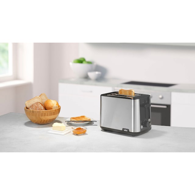Braun Toaster »PurShine HT1510 BK«, 2 kurze Schlitze, 900 W bei OTTO