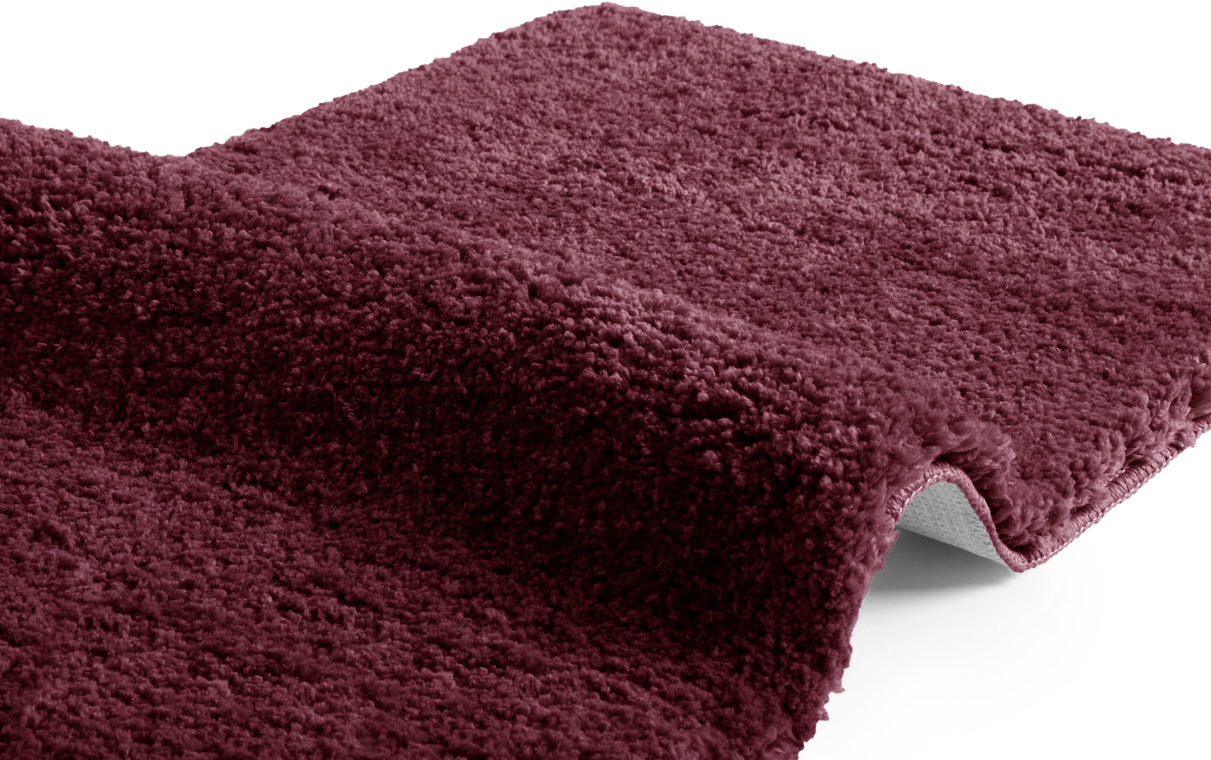my home Badematte »Sanremo, Badvorleger, Badezimmer Teppich, sehr weich«, rutschhemmend beschichtet, fußbodenheizungsgeeignet-schnell trocknend, Badteppich, unifarben, rechteckig, rund & als 3-tlg. Set erhältlich
