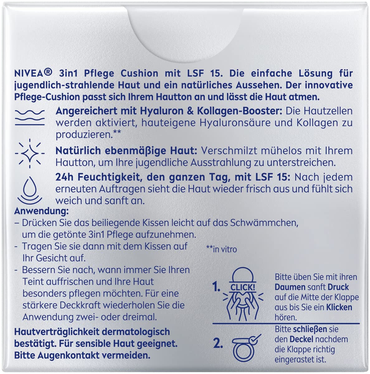 Nivea Foundation »CELLULAR Expert Finish 3in1 Pflege Cushion«