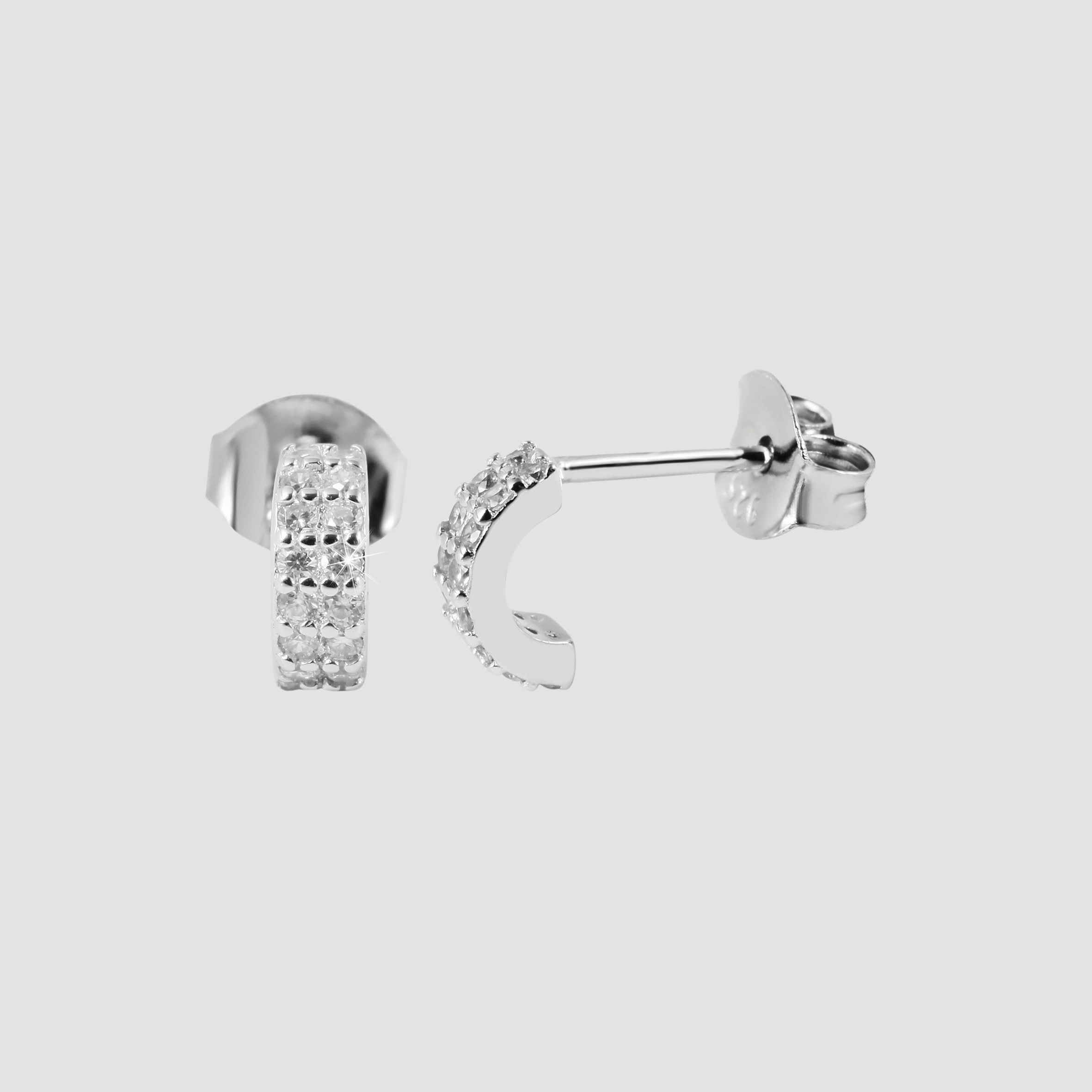 Adelia´s Paar Ohrstecker »Damen Ohrringe ¿ Ohrstecker aus 925 Silber mit Zirkonia«