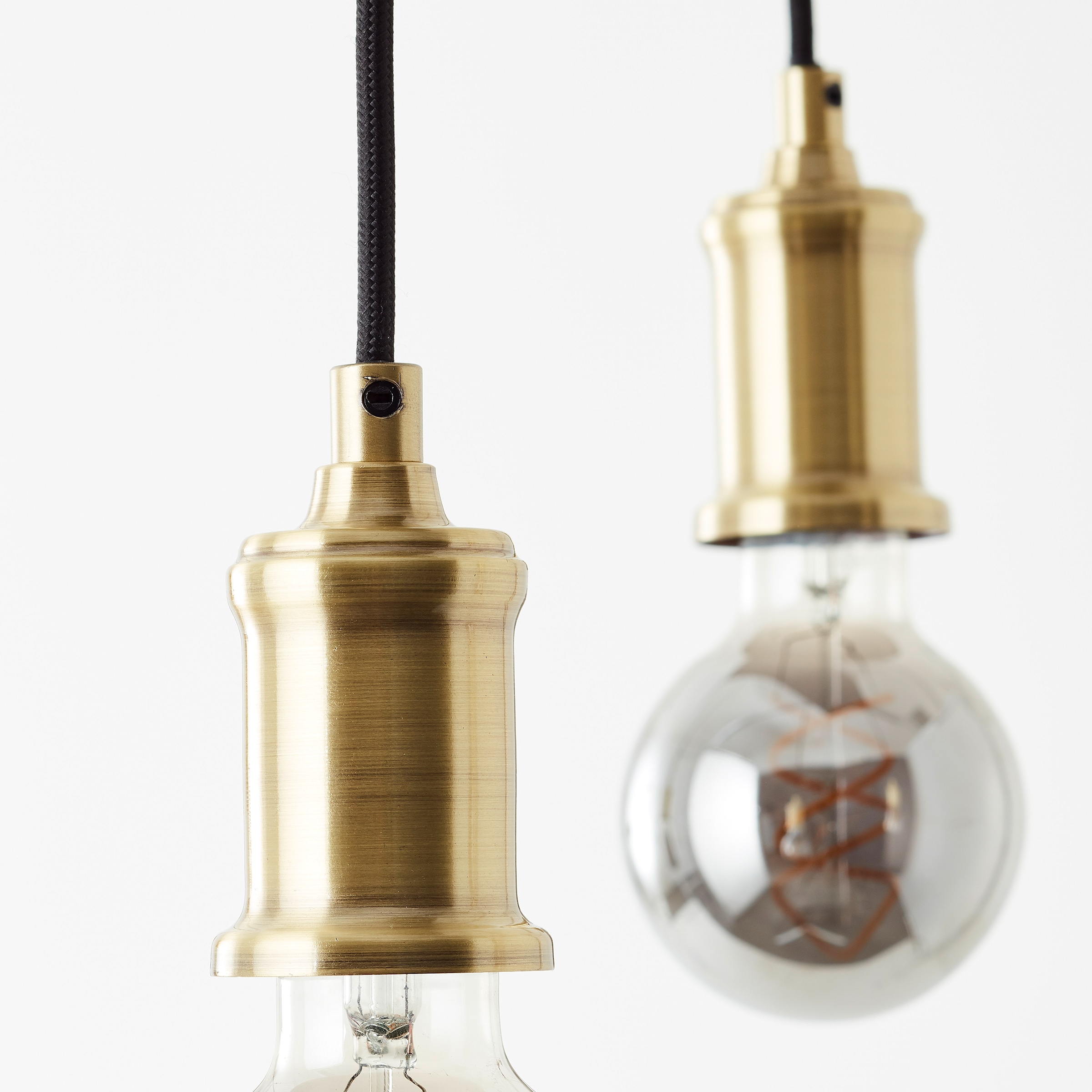 Brilliant Pendelleuchte »Darcia« E27 1 Stk. 133 x 35 x 110 cm, 8 x E27, kürzbar, Metall, messingfarben/schwarz