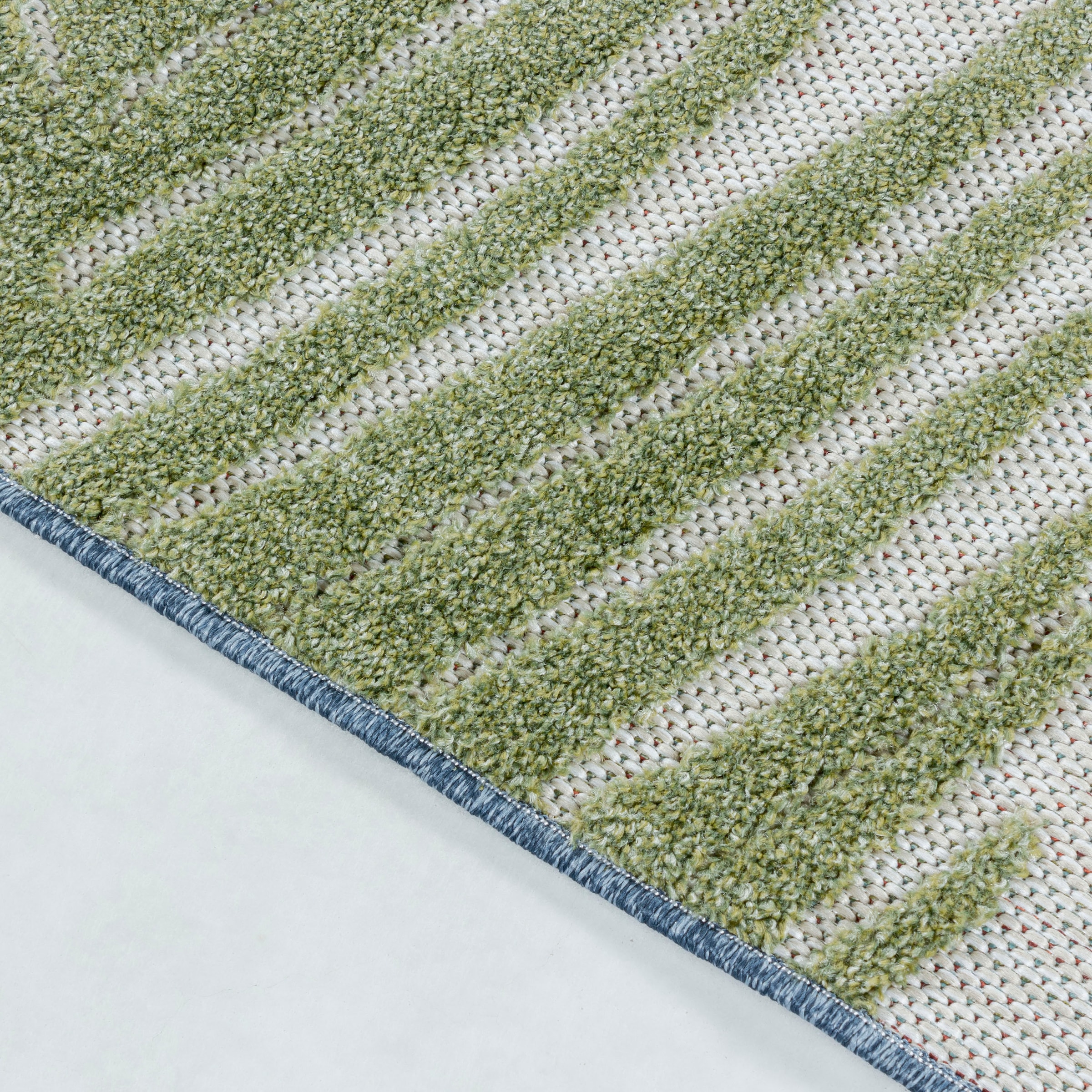 Ayyildiz Teppiche Teppich »BAHAMA 5155«, rechteckig, 8 mm Höhe, Läufer, Flachflor mit Hoch-Tief-Struktur, In-und Outdoor geeignet