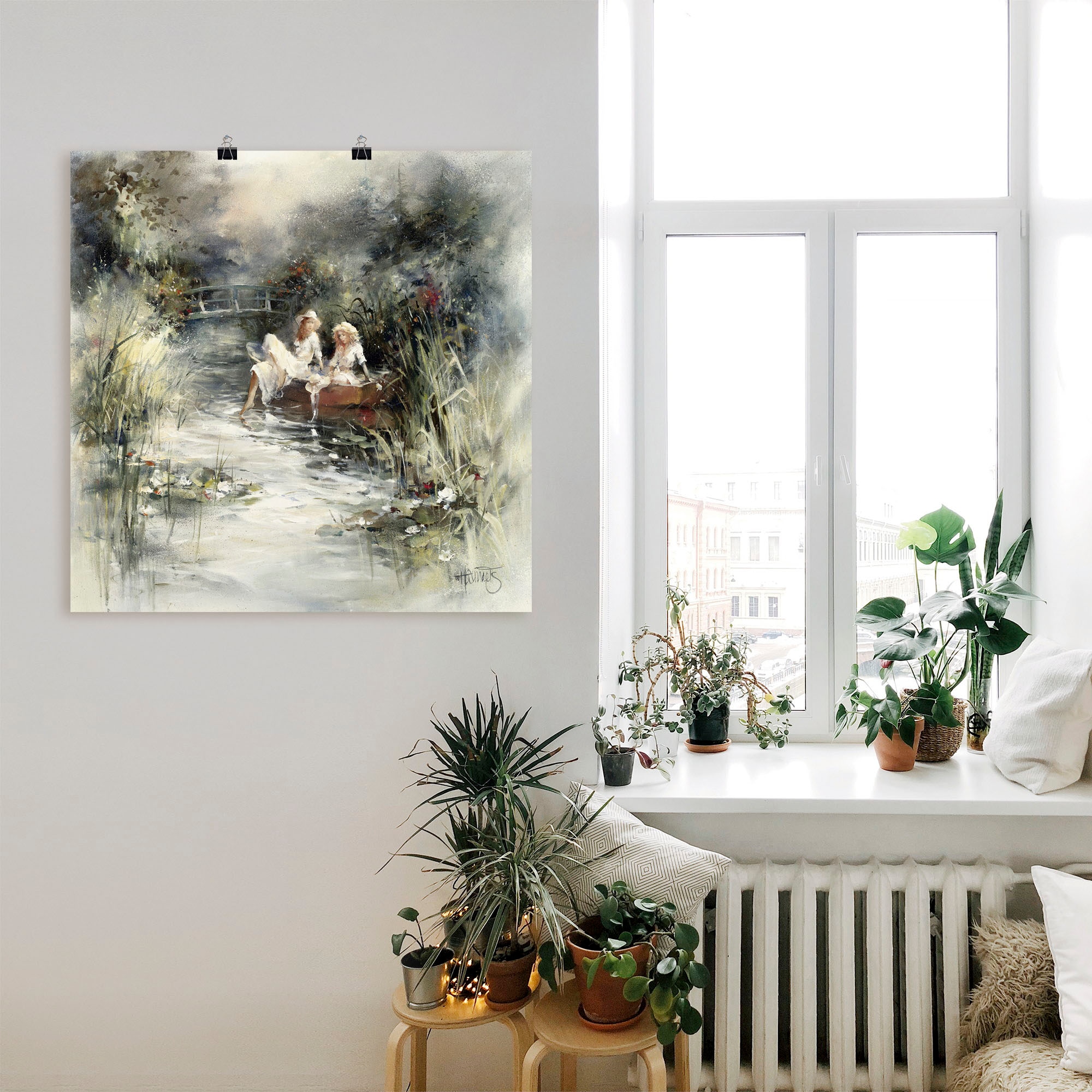 Artland Wandbild »Frühlingsschein«, Frau, (1 St.), als Leinwandbild, Poster, Wandaufkleber in verschied. Größen