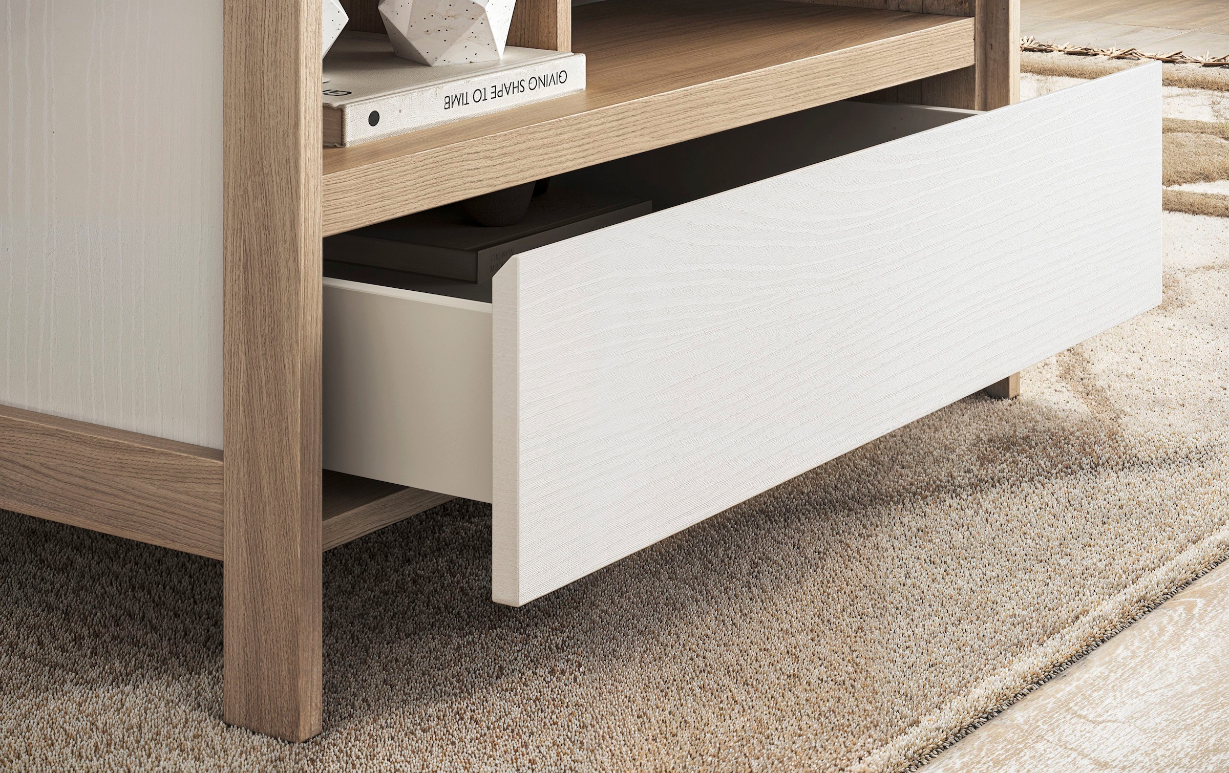 Home affaire Couchtisch »Stranda, Beistelltisch, Wohnzimmertisch, Sofatisch, Tisch« Schubkasten und Ablagefächer, in zwei Farben verfügbar