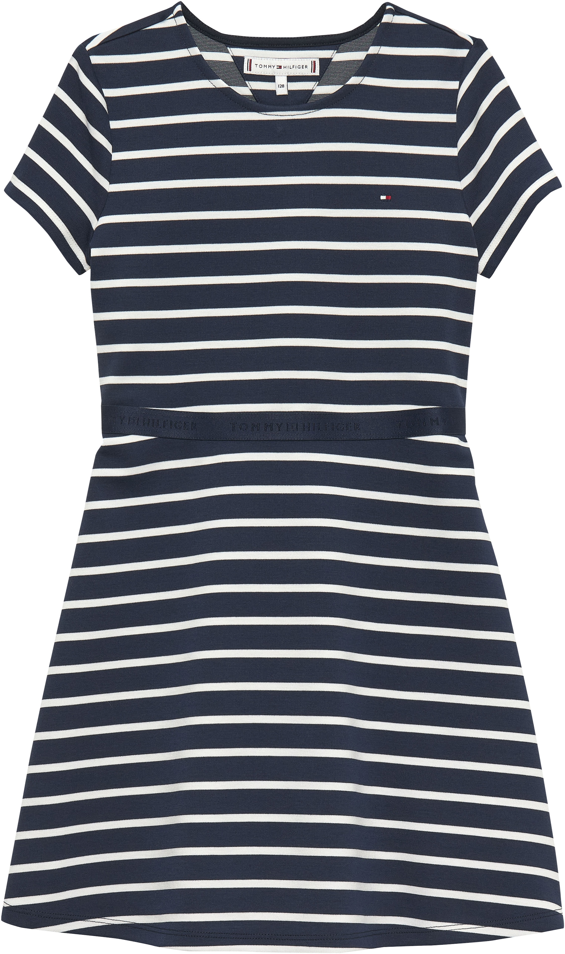Tommy Hilfiger Skaterkleid »ESSENTIAL PUNTO SKATER DRESS SS« Ohne Tasche Kinder bis 16 Jahre, regular fit