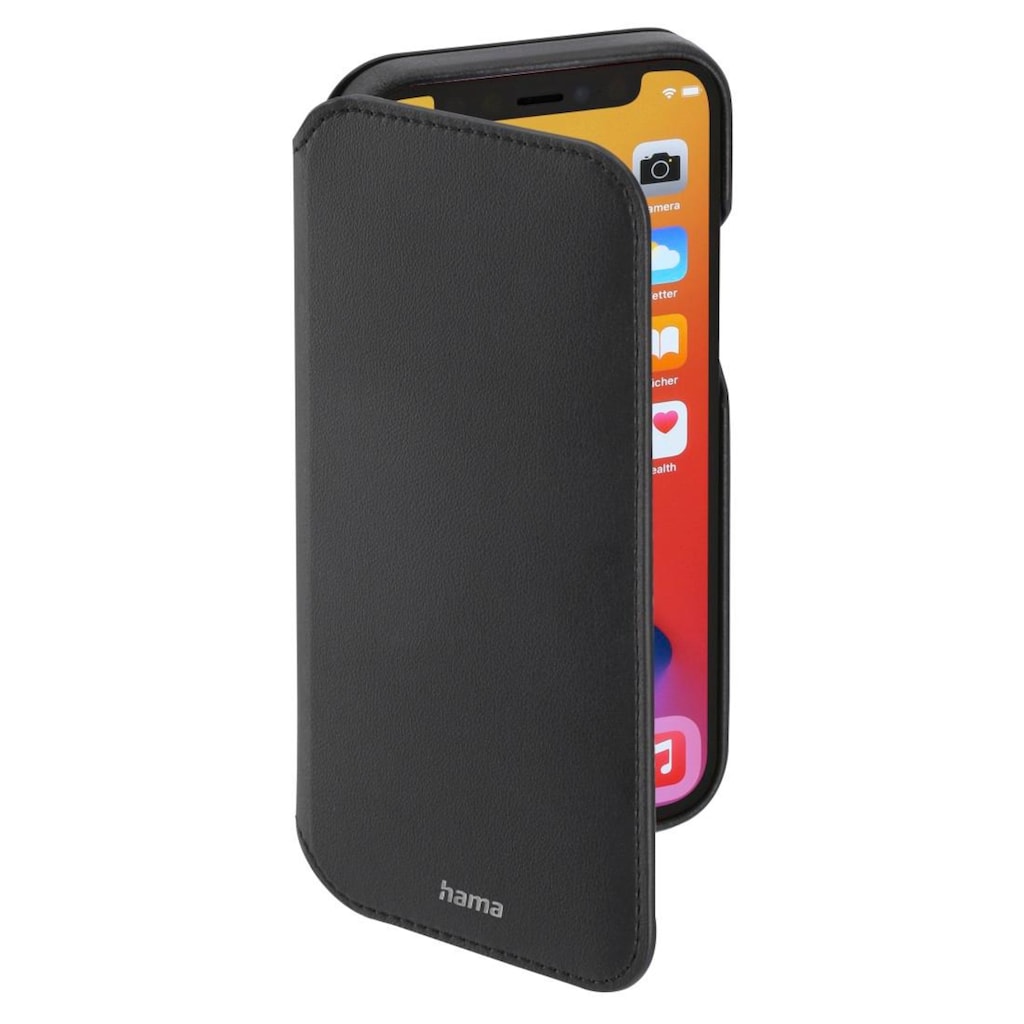 Hama Smartphone-Hülle »Booklet für iPhone12 mini, schwarz, klappbar, Kunstleder, edel«, iPhone 12 Mini