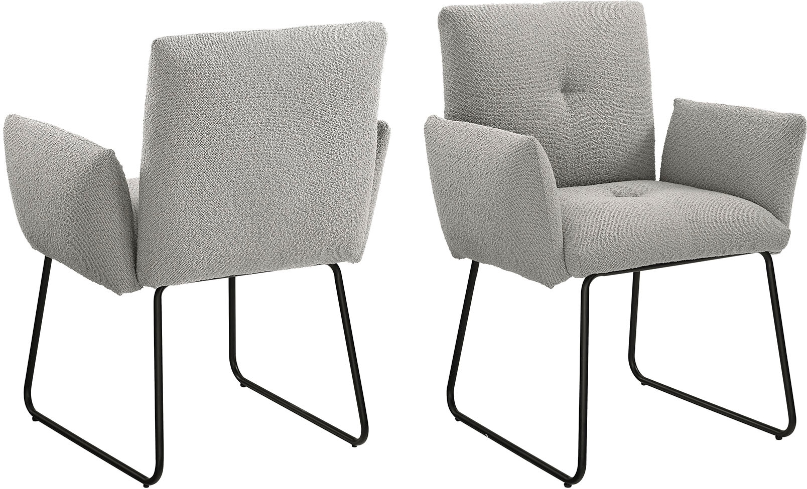 SalesFever Armlehnstuhl »Komfortabler Esszimmerstuhl mit Stil« () mit Wellenunterfederung