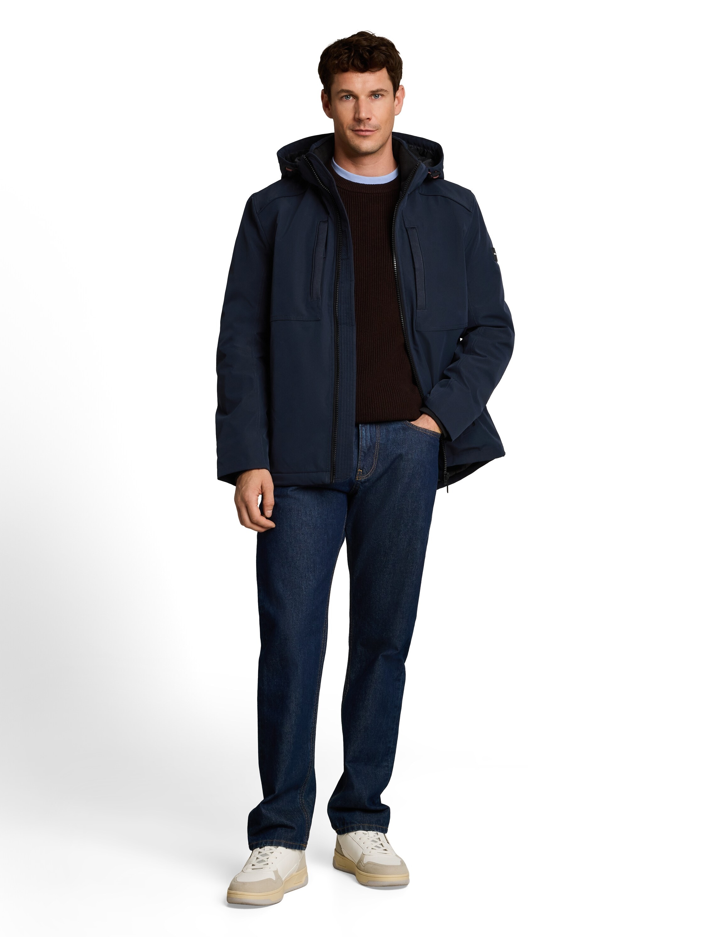 TOM TAILOR Softshelljacke mit Kapuze Übergangsjacke / Fleece und Kapuze
