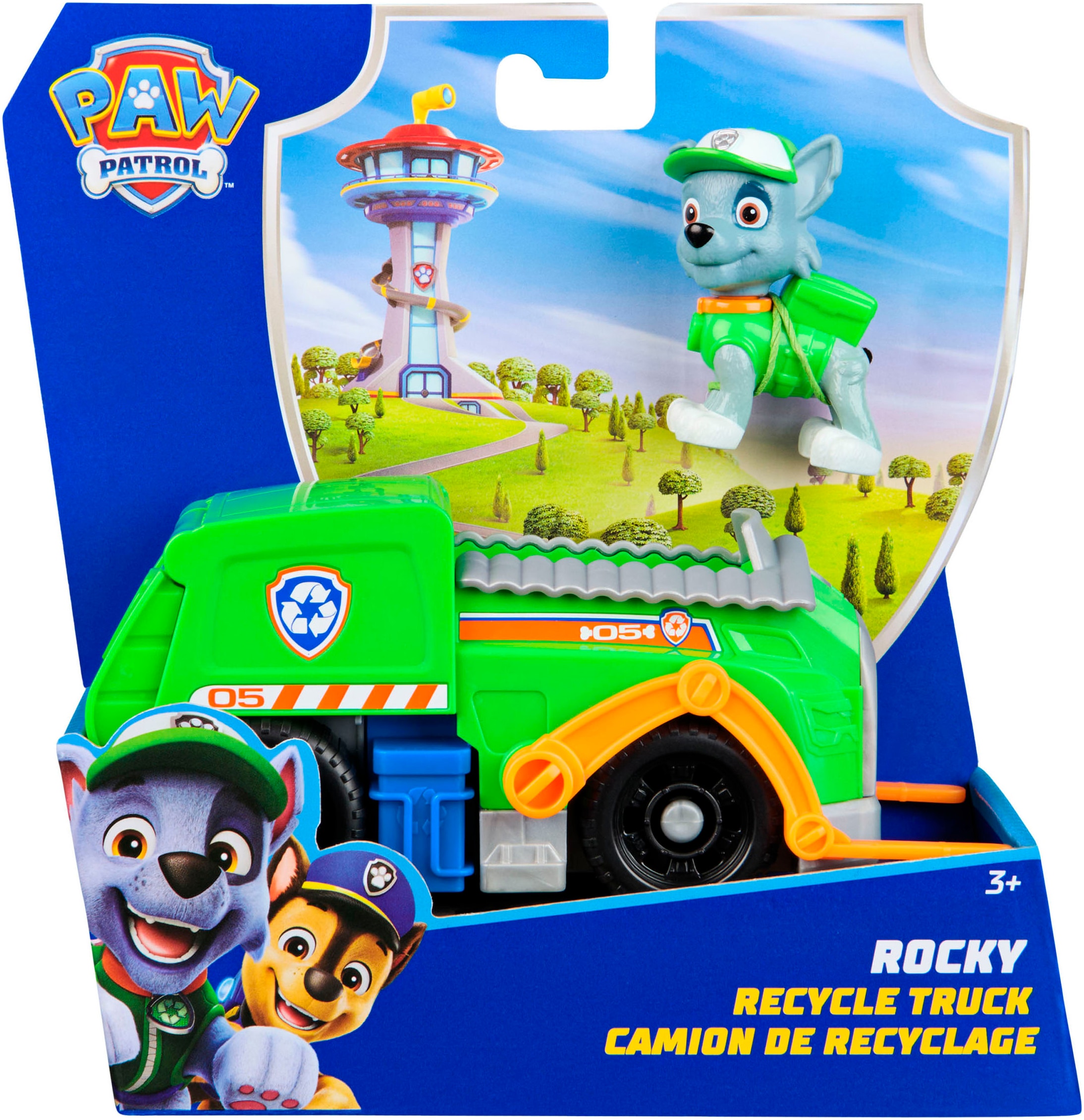 Spin Master Spielzeug-Auto »PAW Patrol, Sust. Basic Vehicle Rocky«, zum Teil aus recycelten Material