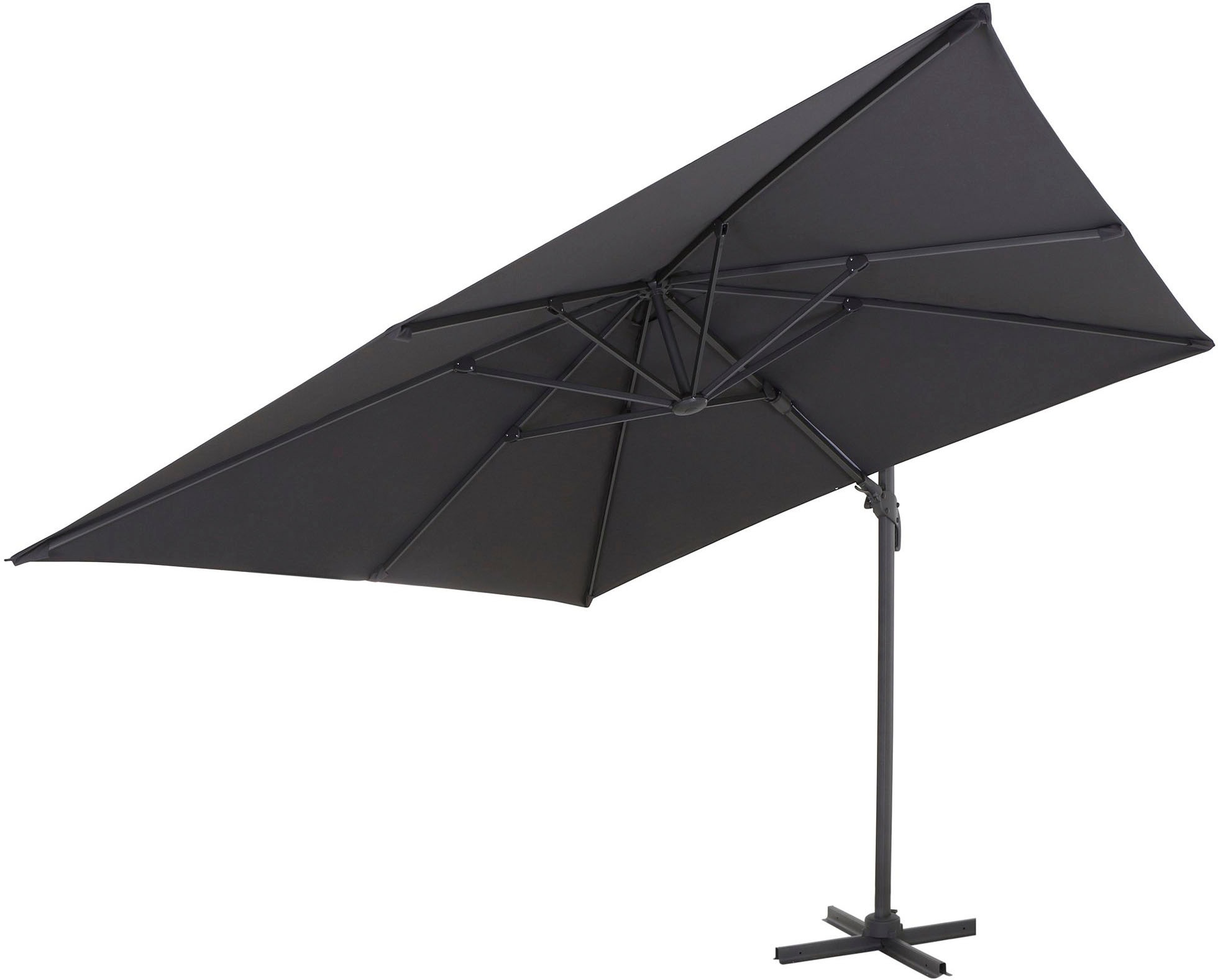 Siena Garden Ampelschirm »California«, (Set), inkl. Platten, Schutzhülle und Windsicherung, 3x3m