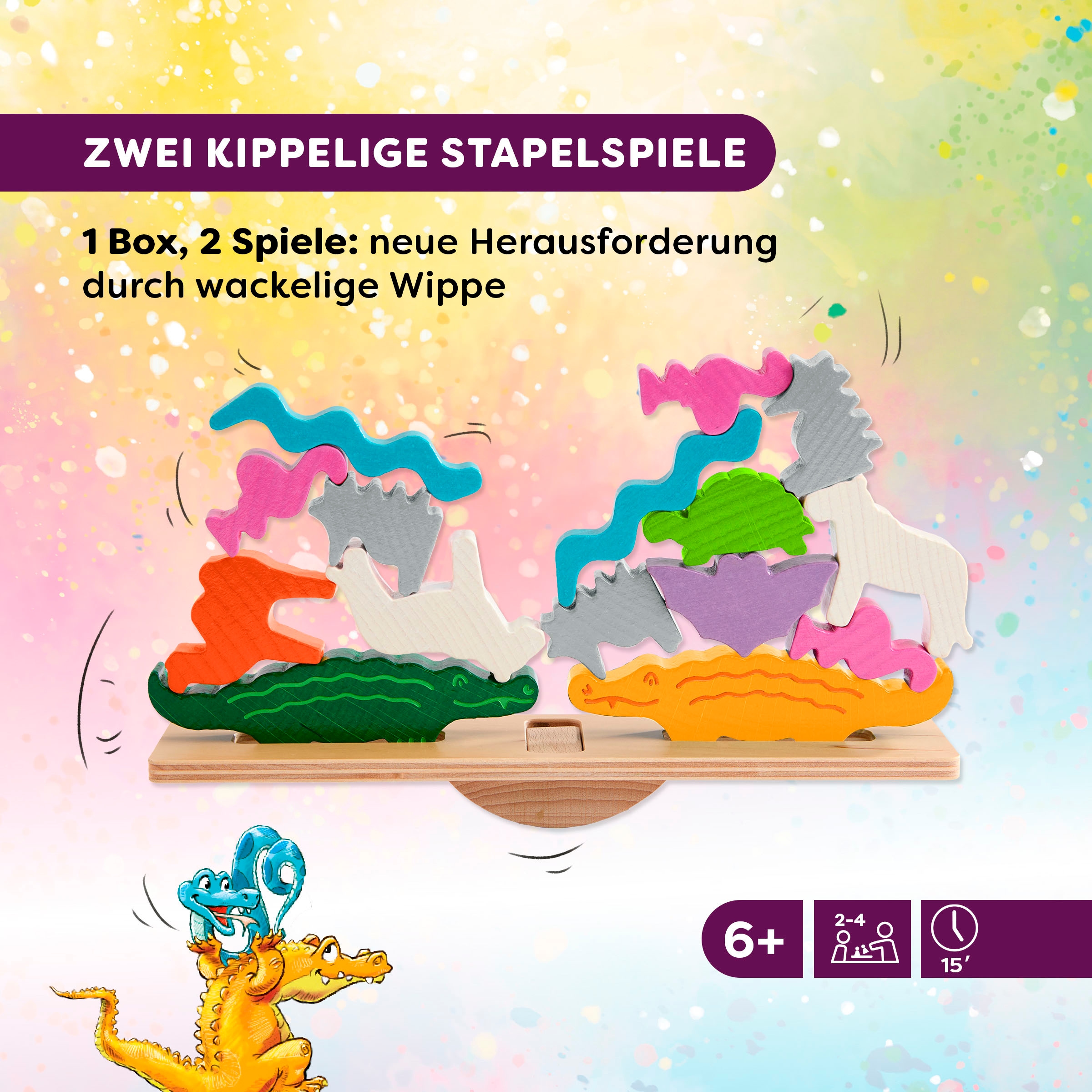 Haba Spiel »Tier auf Tier Deluxe - Doppelt hält besser: 2 Spiele in 1 Box!«