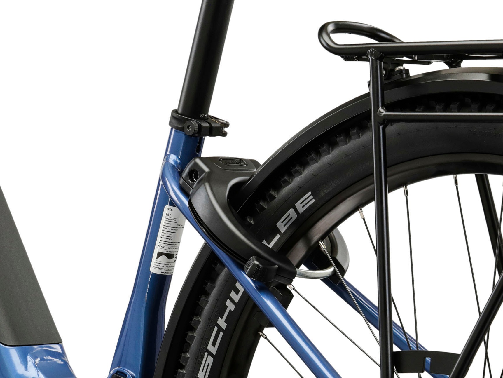 Kross »Influx Hybrid SUV 2.0 16,7Ah / 600 Wh 29 Zoll blau 9 Gänge 2026« 9 Gang Shimano CUES U4000 Schaltwerk Kettenschaltung Mittelmotor 250 W