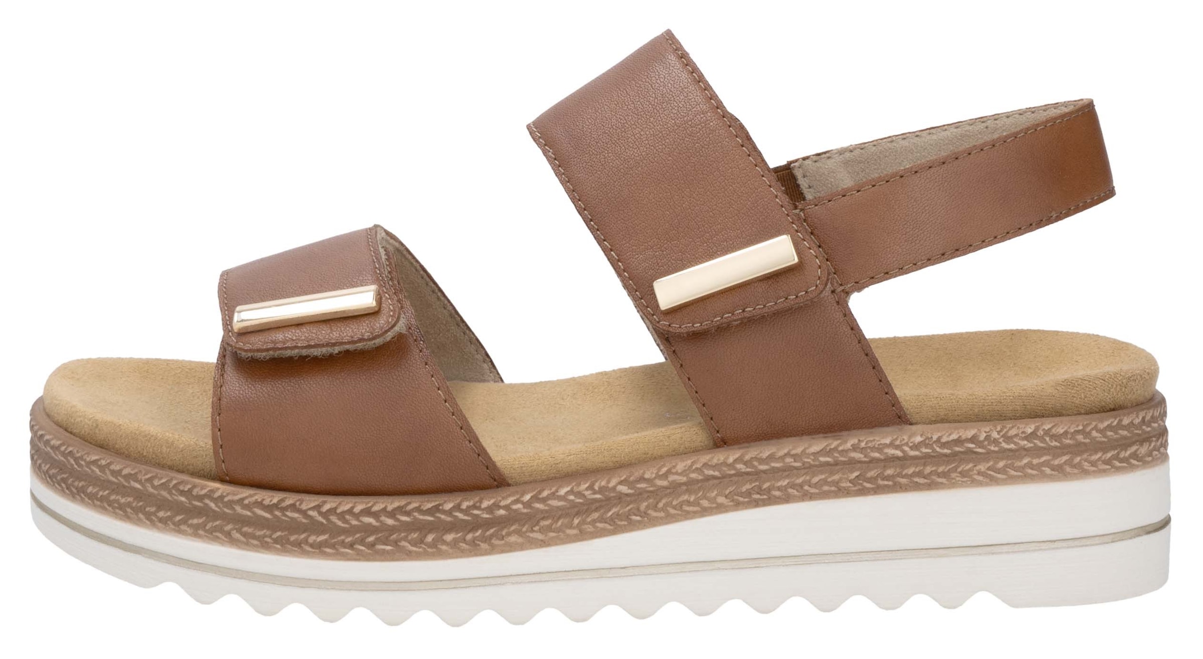 Remonte Keilsandalette, Riemchensandale, Bequemschuh mit Schmuckelementen