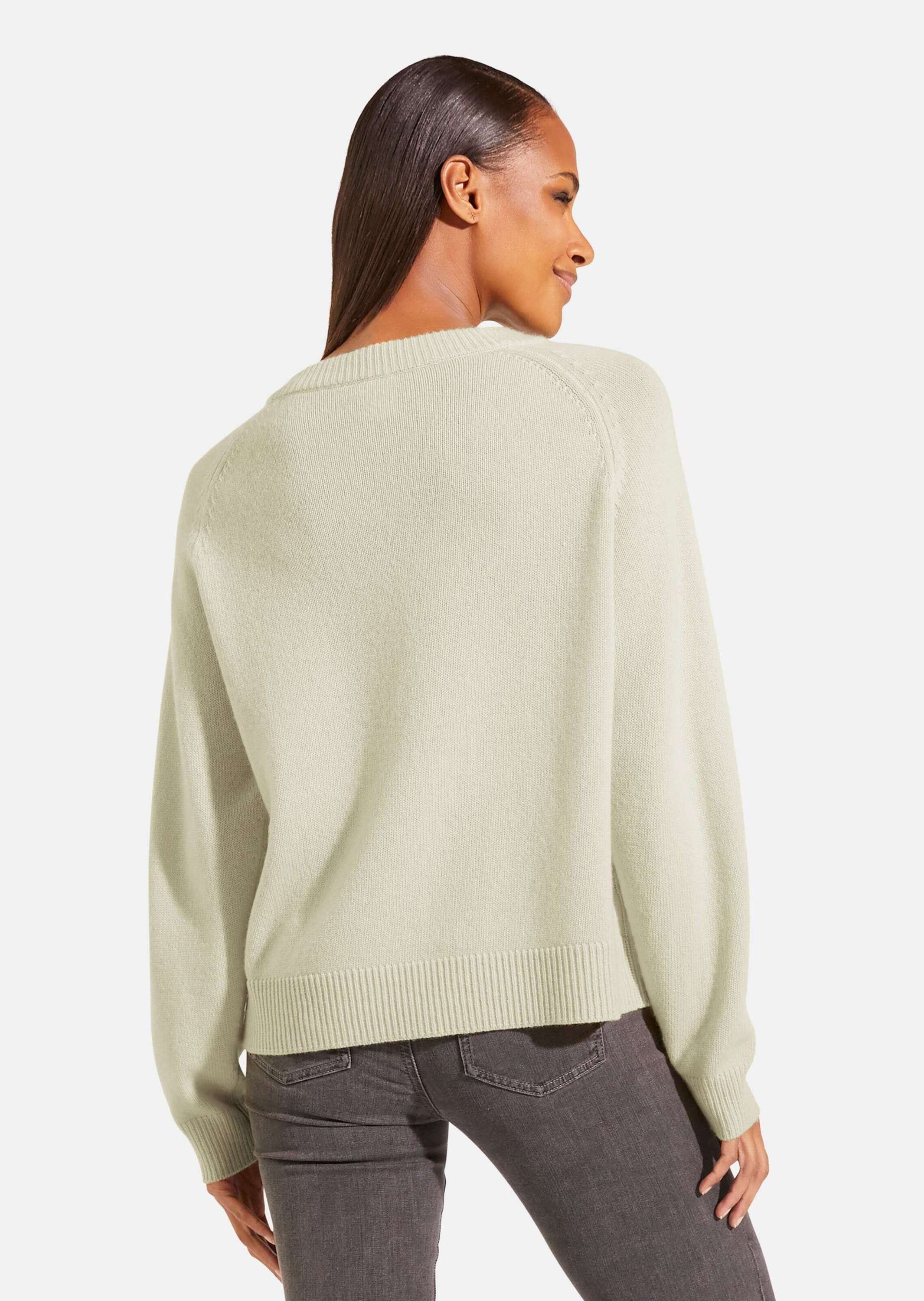 MADELEINE Longpullover »Pullover Rundhals-Pullover mit Känguru-Taschen«