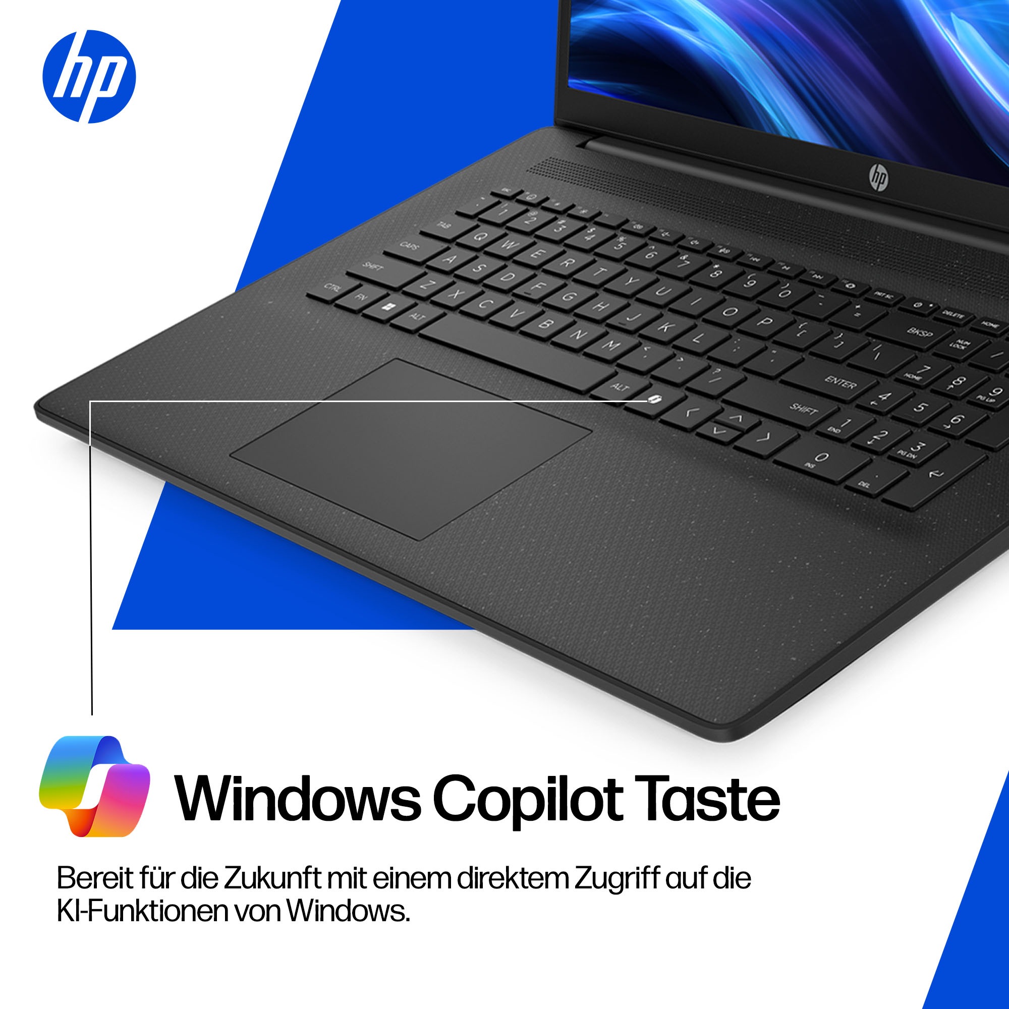 HP Notebook »17-cp AMD« 43,9 cm / 17,3 ″ AMD Ryzen 7 Radeon Graphics;USB 3.2 Gen 1.0 Type-C Anschluss;HDMI v1.4b;Kombi-Anschluss für Kopfhörer/Mikrofon;AC Smart Pin Netzadapterbuchse 1.000 GB SSD