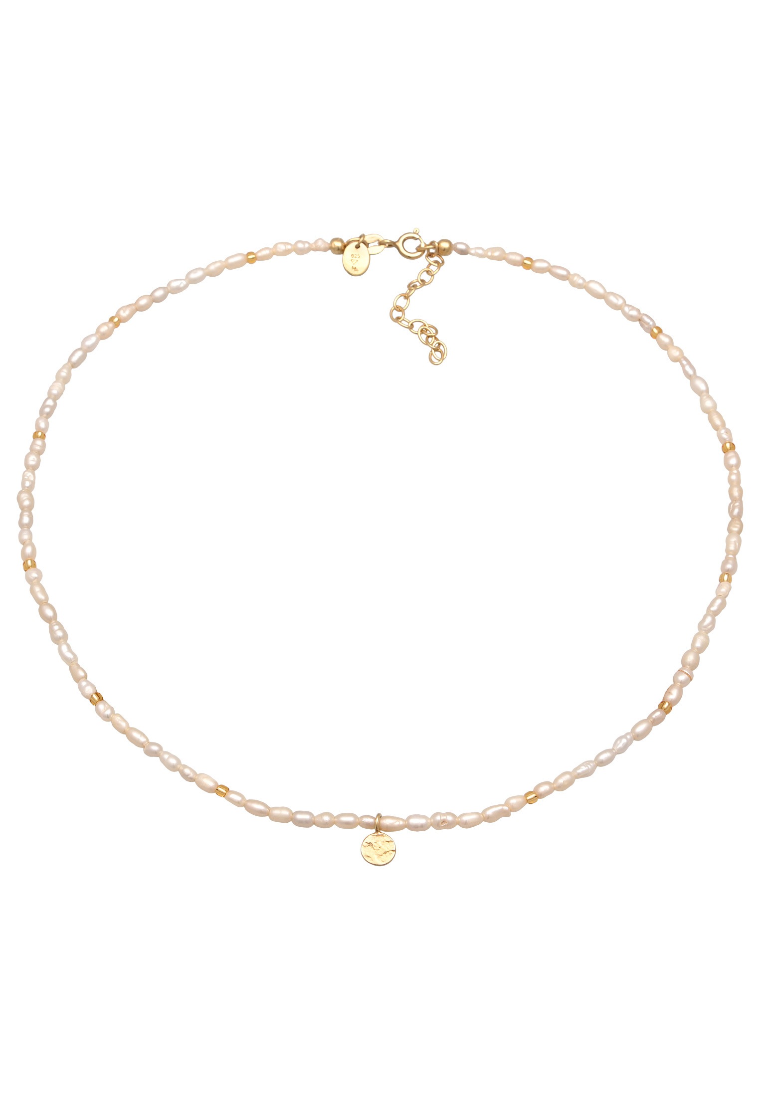 Elli Premium Choker »Halskette Choker Süßwasserperlen Klassik 925 Silber«