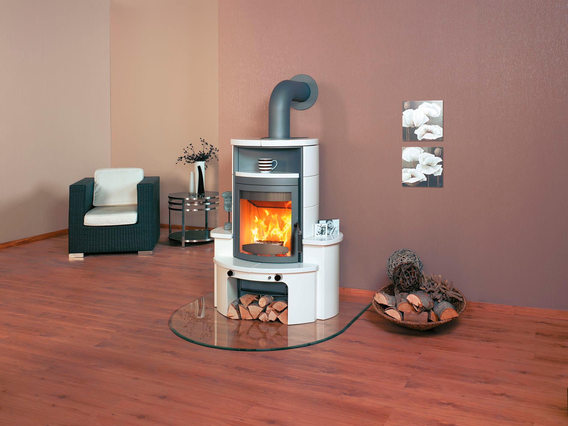 HARK Kaminofen »»Avenso GT ECOplus 8 KW««, creme-weiss