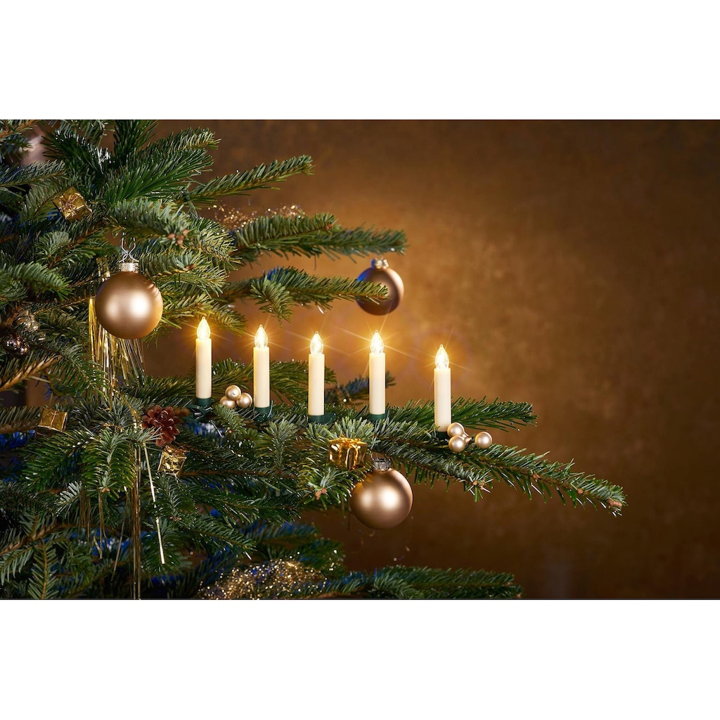 BONETTI LED-Christbaumkerzen »Weihnachtsdeko aussen, Christbaumschmuck«, kabellos, 15 Kerzen
