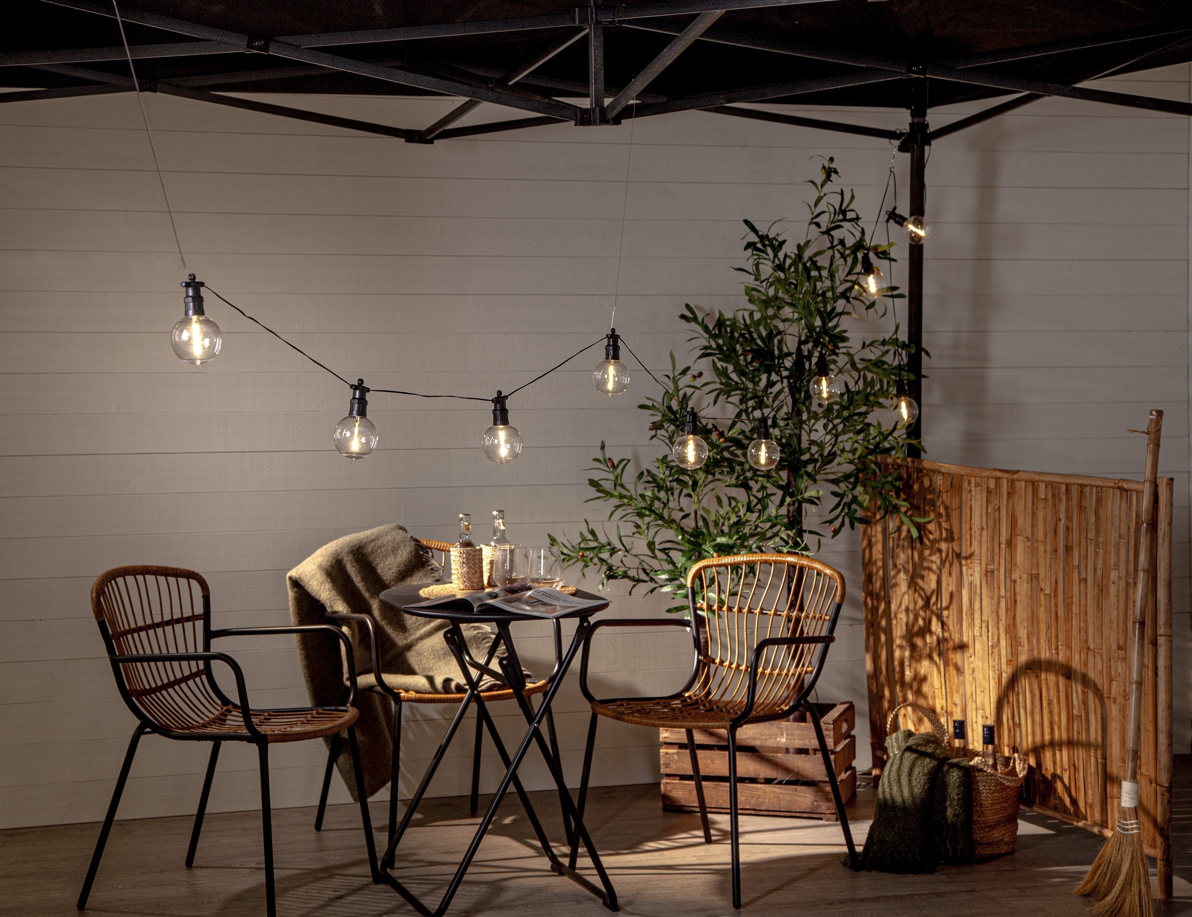 Parforce Traditional Hunting LED-Lichterkette »Circus Nevada« 10 Stk.-flammig Kunststoff, ca. 450x14 cm, 5m Zuleitung, Trafo, outdoor