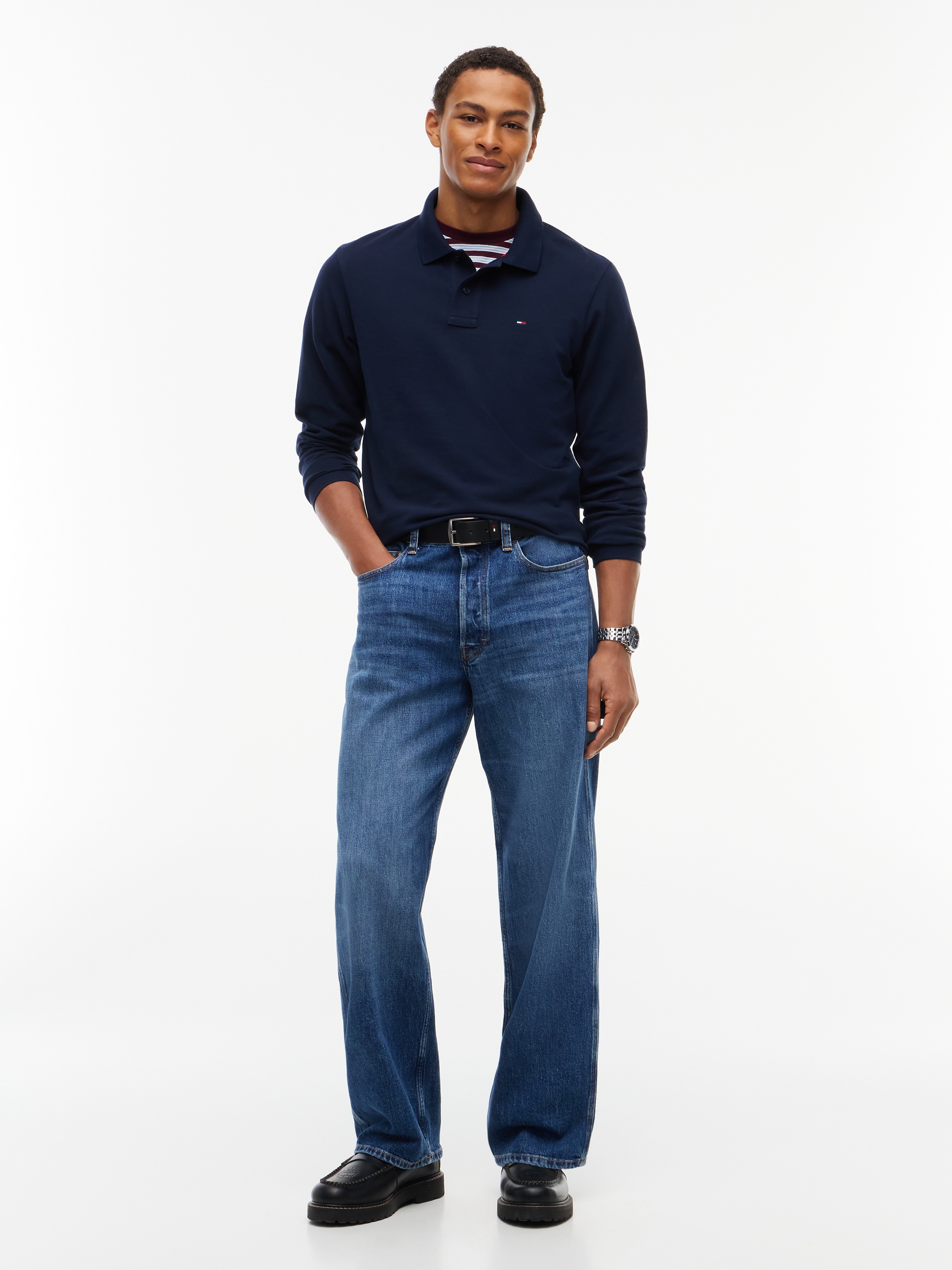 Tommy Jeans Langarm-Poloshirt »REGULAR POLO« Regular fit mit Polokragen