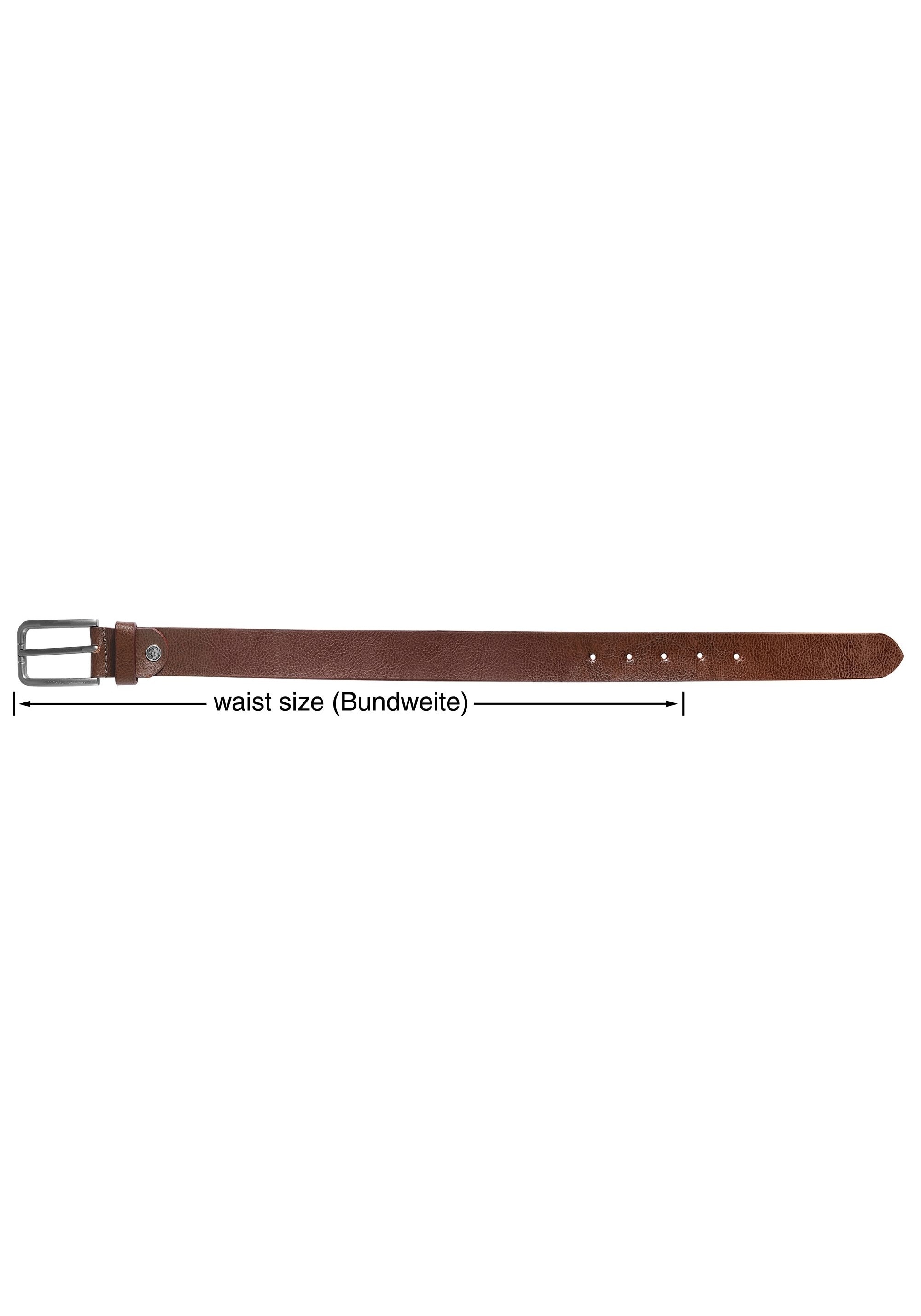 Leonardo Verrelli Ledergürtel »Echt Leder, braun, 2. Wahl , 90 cm - 120 cm (Bundweite), kürzbar«