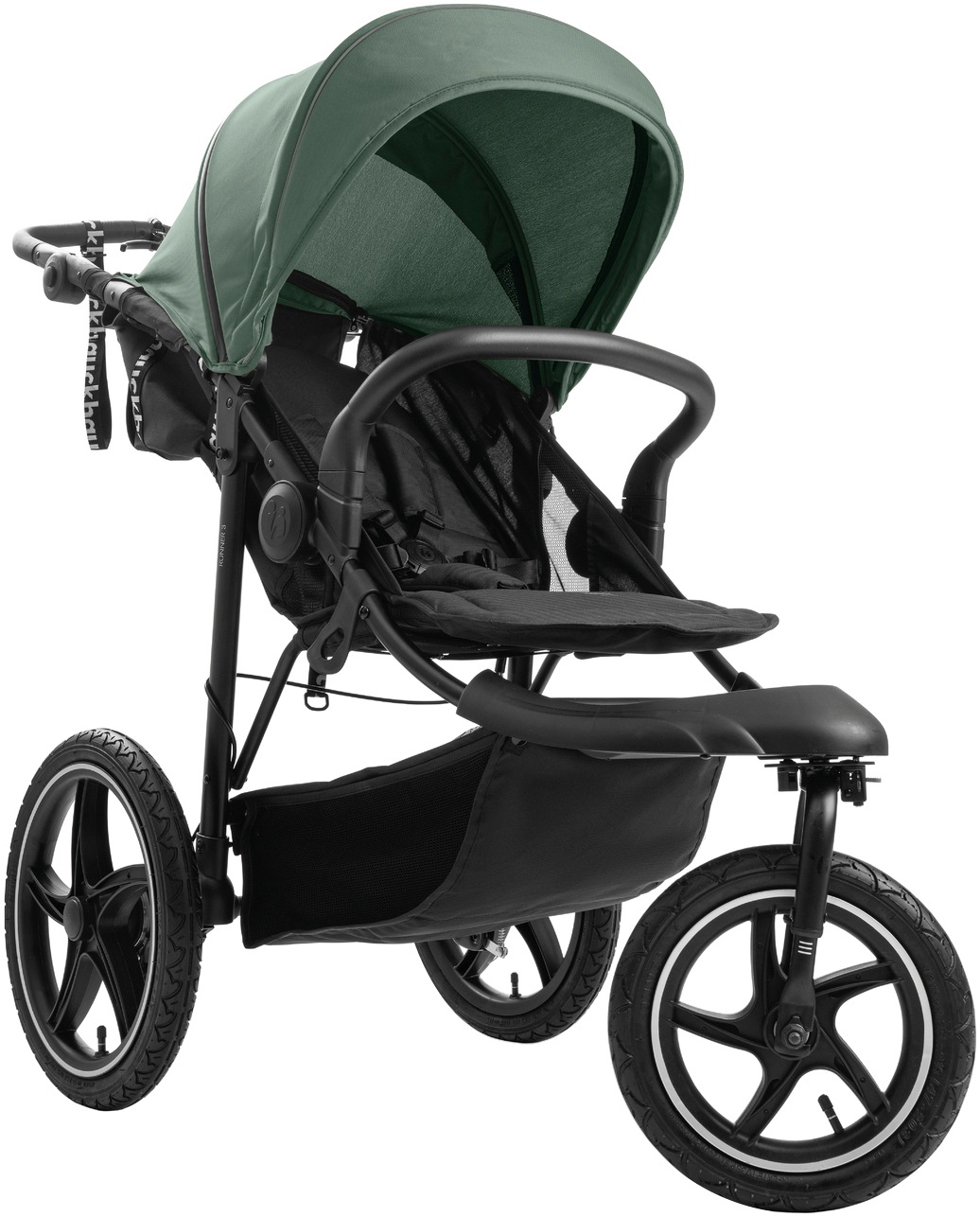 Hauck Dreirad-Kinderwagen »Runner 3, Jungle Green«, 22 kg, mit XXL-Lufträdern u. Handbremse; bis 22 kg belastbar