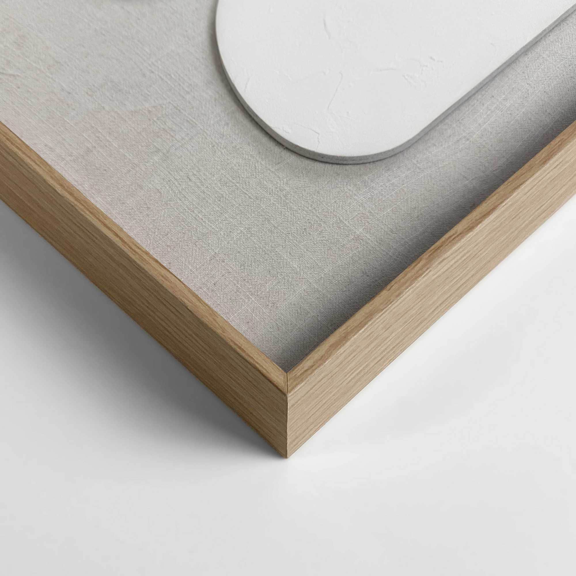 Reinders! Wandbild »Organic Blocks«, Wohnzimmer - Beige - MDF - Abstrakt - 50x70 cm