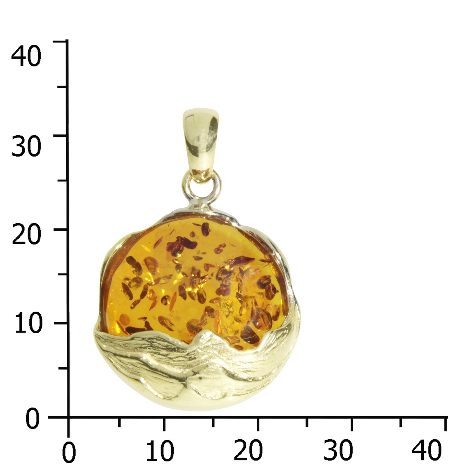 OSTSEE-SCHMUCK Kettenanhänger »- Auri - Gold 333/000 - Bernstein«