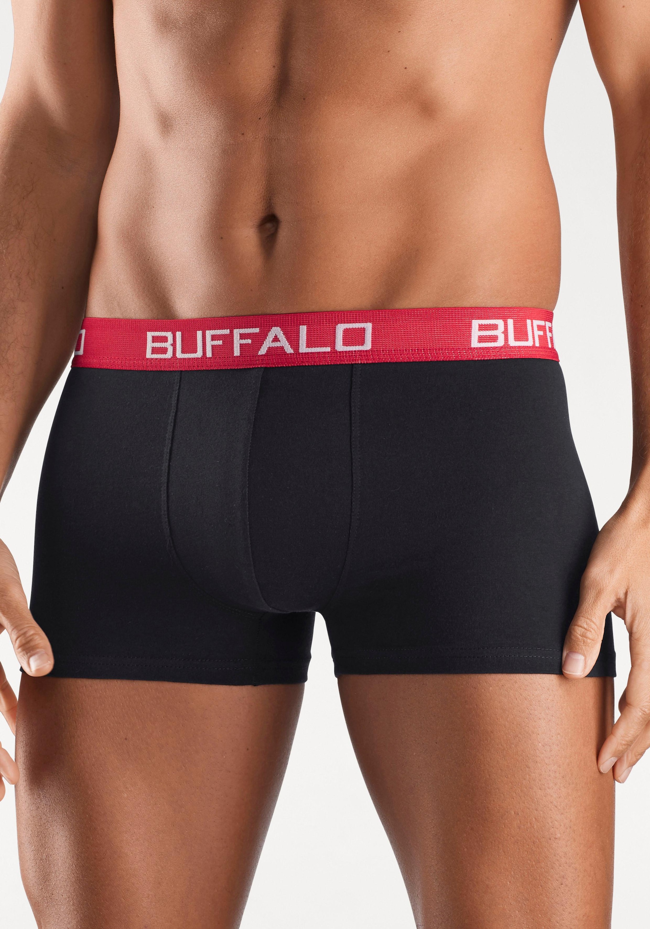 Buffalo Boxer »Boxershorts für Herren«, (Packung, 4 St.), aus Baumwoll-Mix