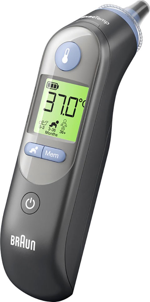 Braun Fieberthermometer »ThermoScan® 7 Ohrthermometer mit Age Precision® - IRT6520B«, Für alle Altersgruppen geeignet, einschließlich Neugeborener