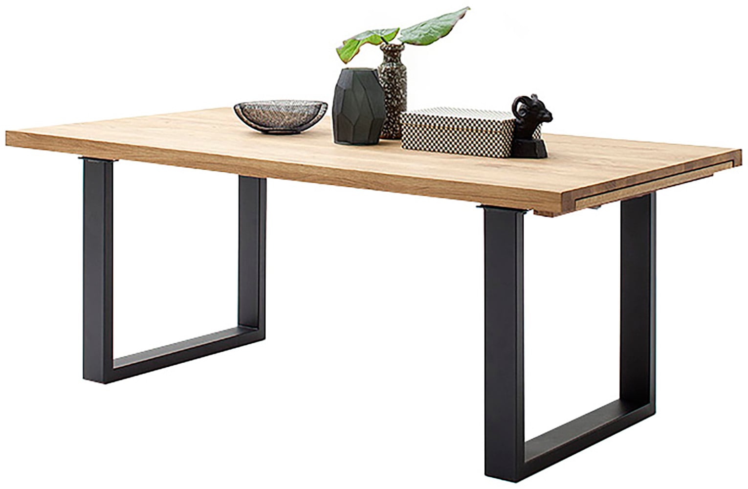 MCA furniture Kulissen-Esstisch »Dayton Esstisch Kufentisch«, Synchronauszug,ausziehbar,eiche,massiv,extra lang,XXL,belastbar 50 kg