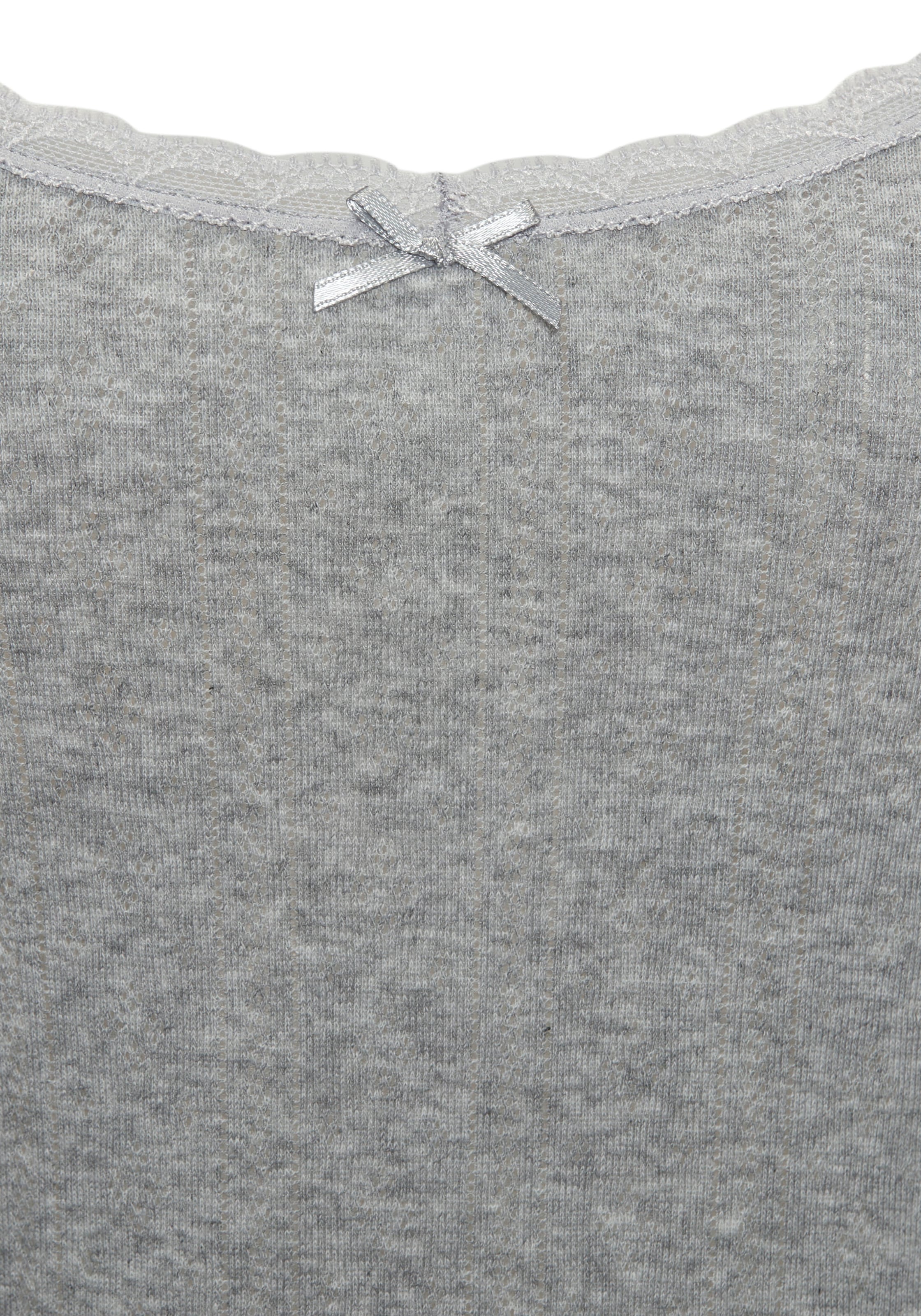 Vivance Unterhemd 2er-Pack,  aus weichem Pointelle-Strick mit Spitze