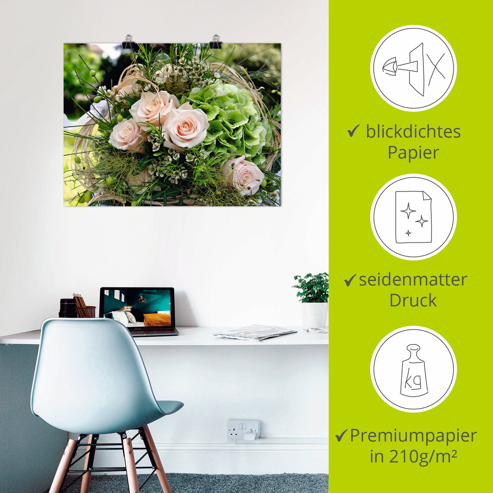 Artland Wandbild »Blumenstrauss«, Blumen, (1 St.), als Alubild, Outdoorbild, Leinwandbild, Poster in verschied. Größen