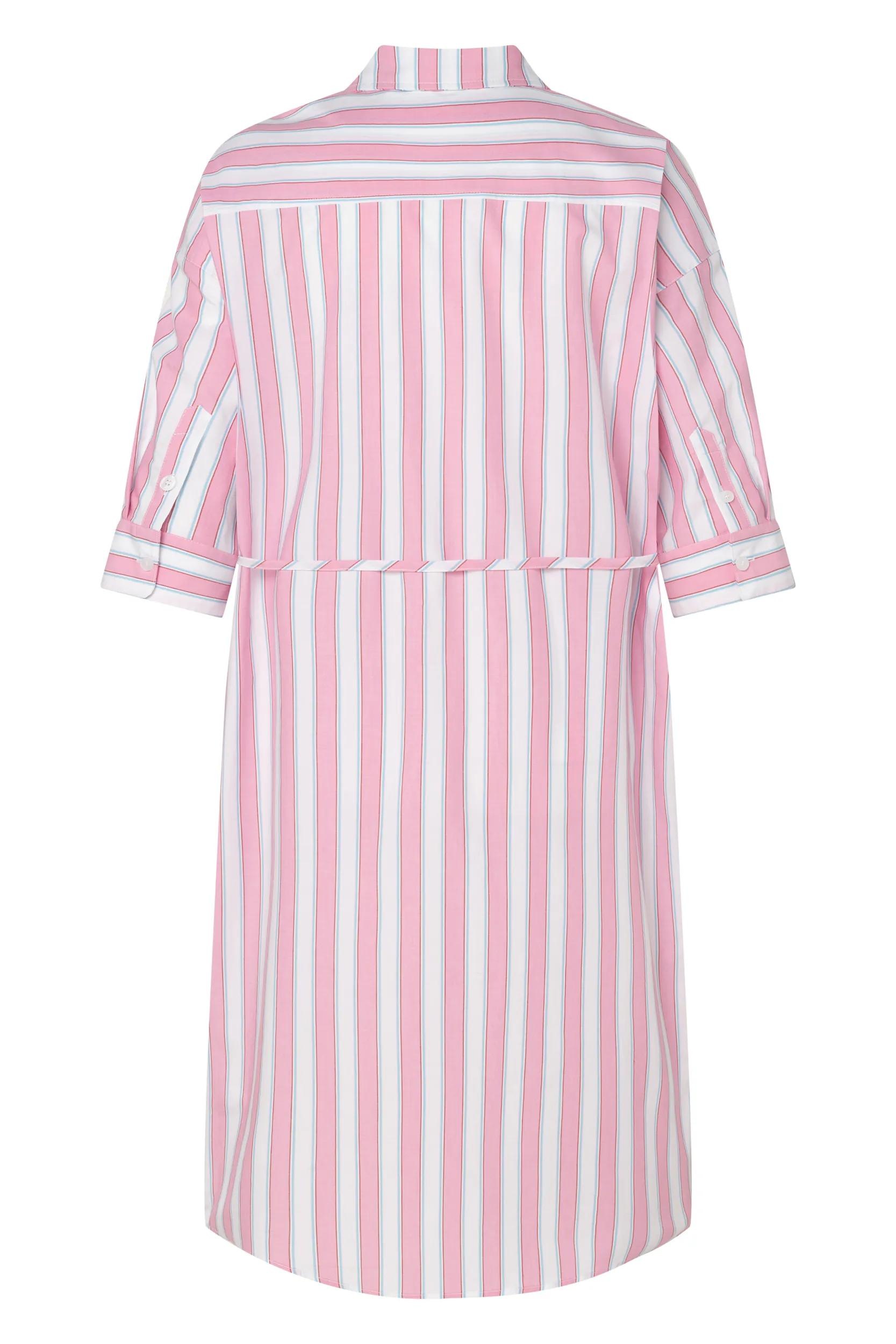 Joop Jeans Hemdblusenkleid »Dua« Brusttasche klassische H-Linie, im Streifen-Design