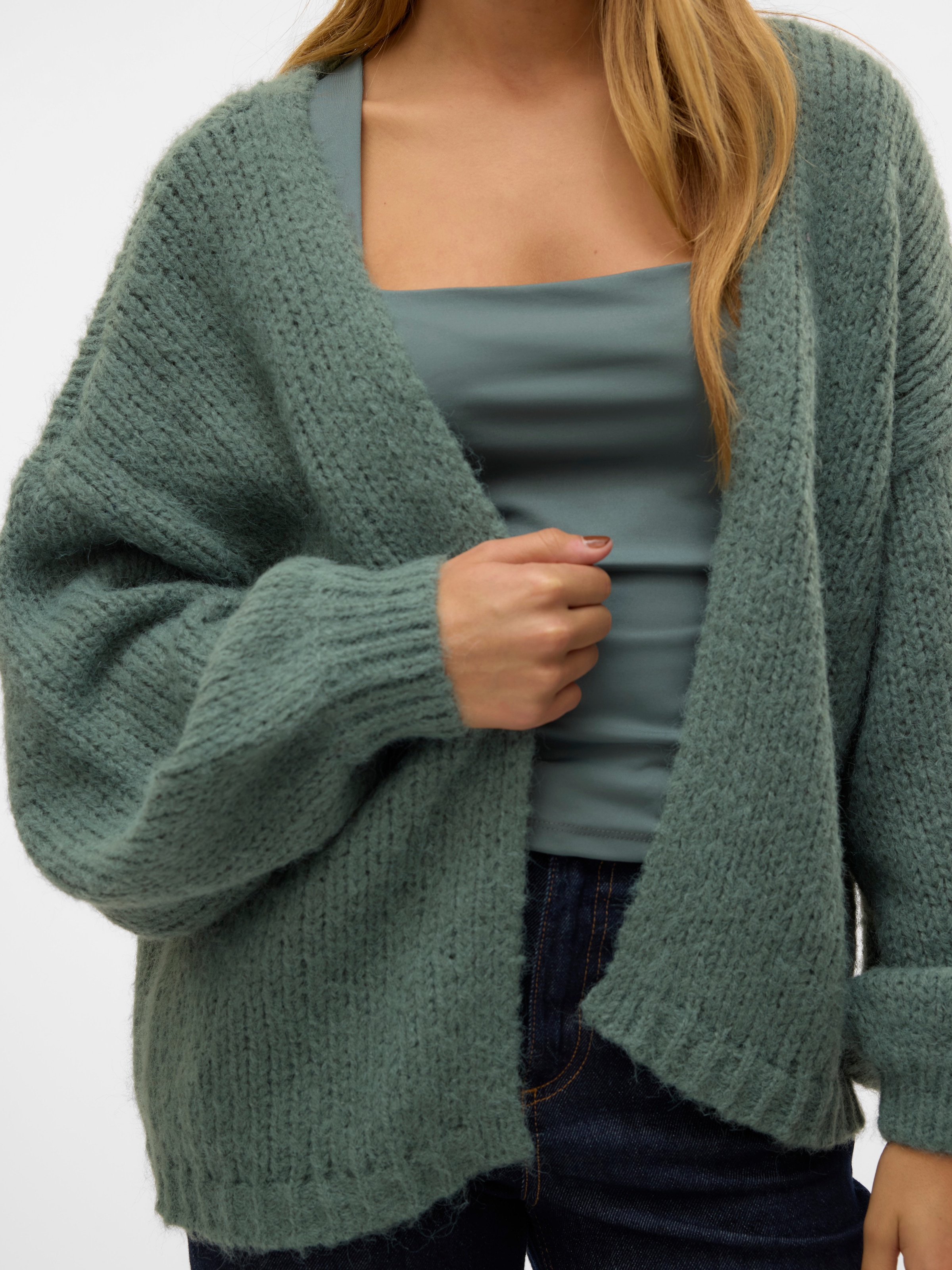 Vero Moda Strickjacke »VMMAYBE LS OPEN CARDIGAN GA REP«