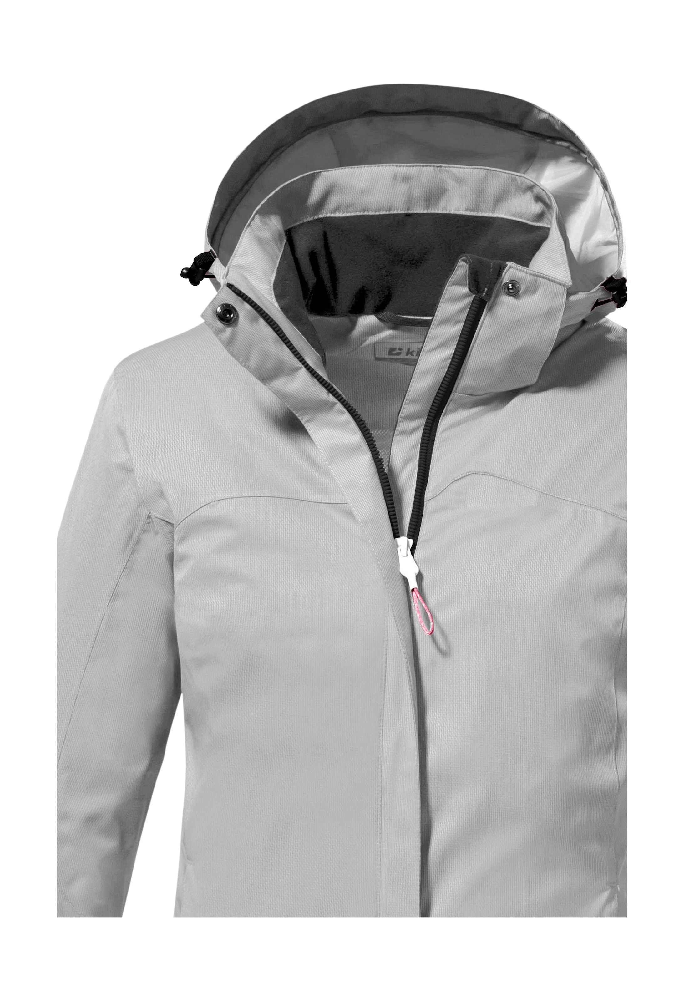 Killtec Outdoorjacke »KOS 133 WMN JCKT«, Wasser- und winddichte Damenjacke mit abnehmbarer Kapuze, PFAS-frei