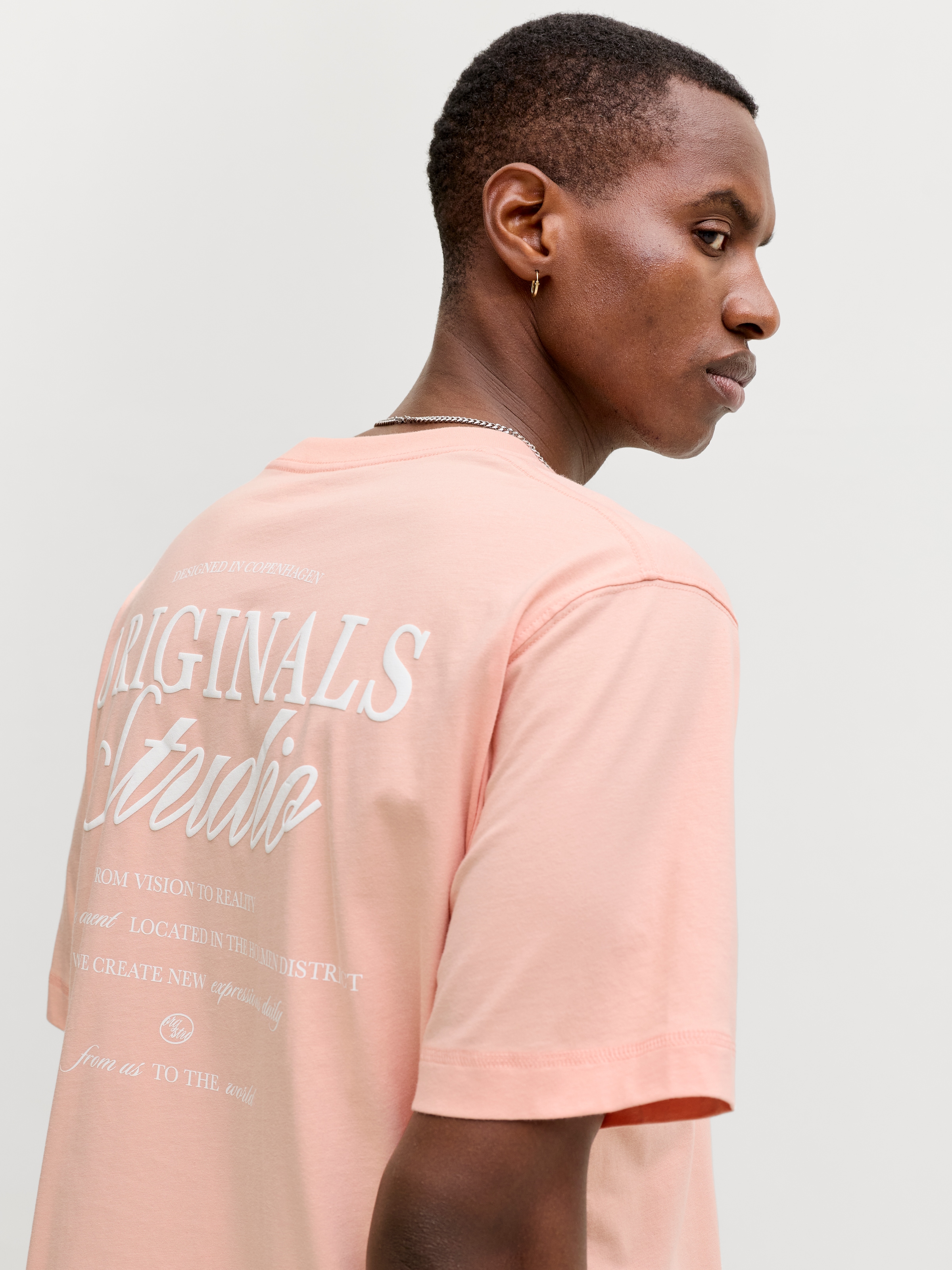 Jack & Jones Kurzarmshirt »JORNORREBRO TYPO TEE SS CREW NECK NOOS« Baumwolle, relaxed fit
