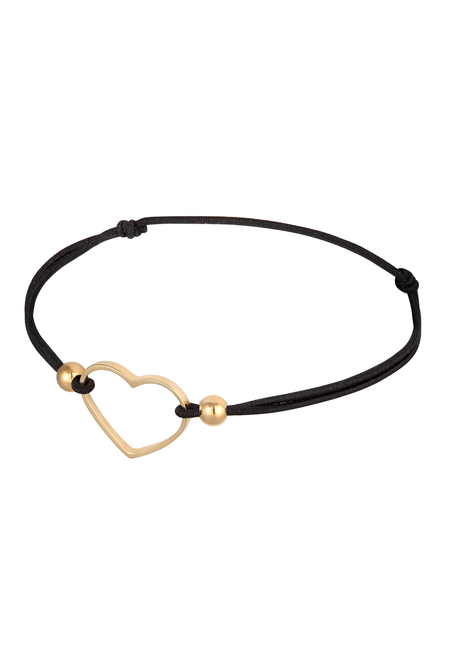 Elli Armkette »Armband Herz Liebe Elastisches Gummiband 925 Silber«